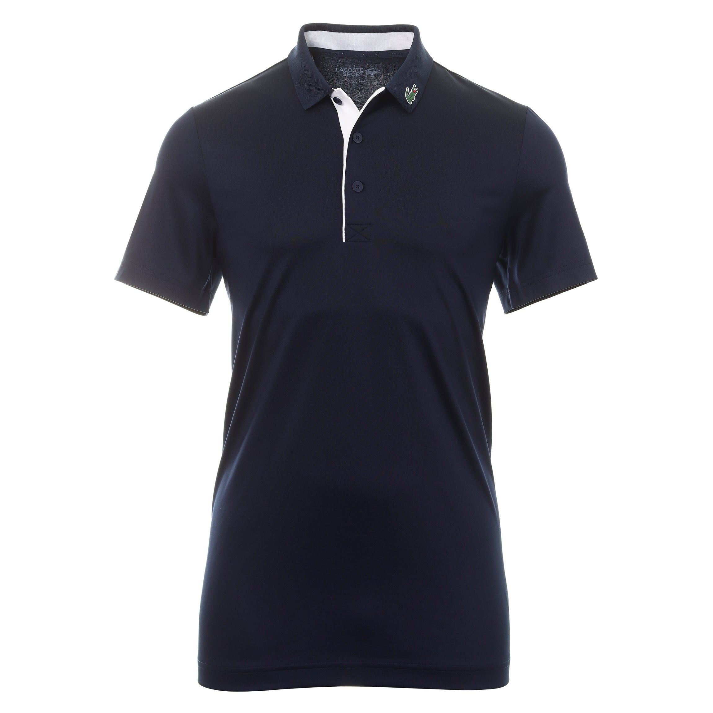 Black lacoste discount polo shirt