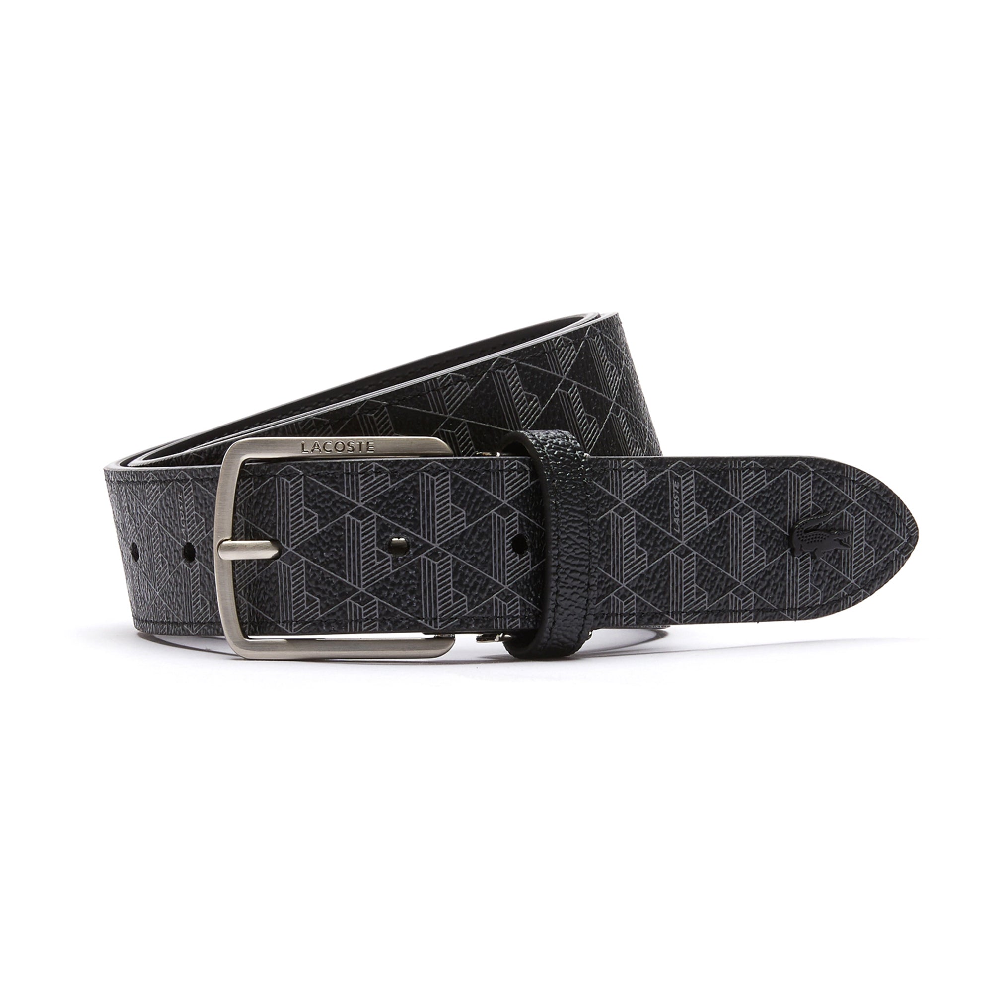 Lacoste Monogram Woven Fabric Belt