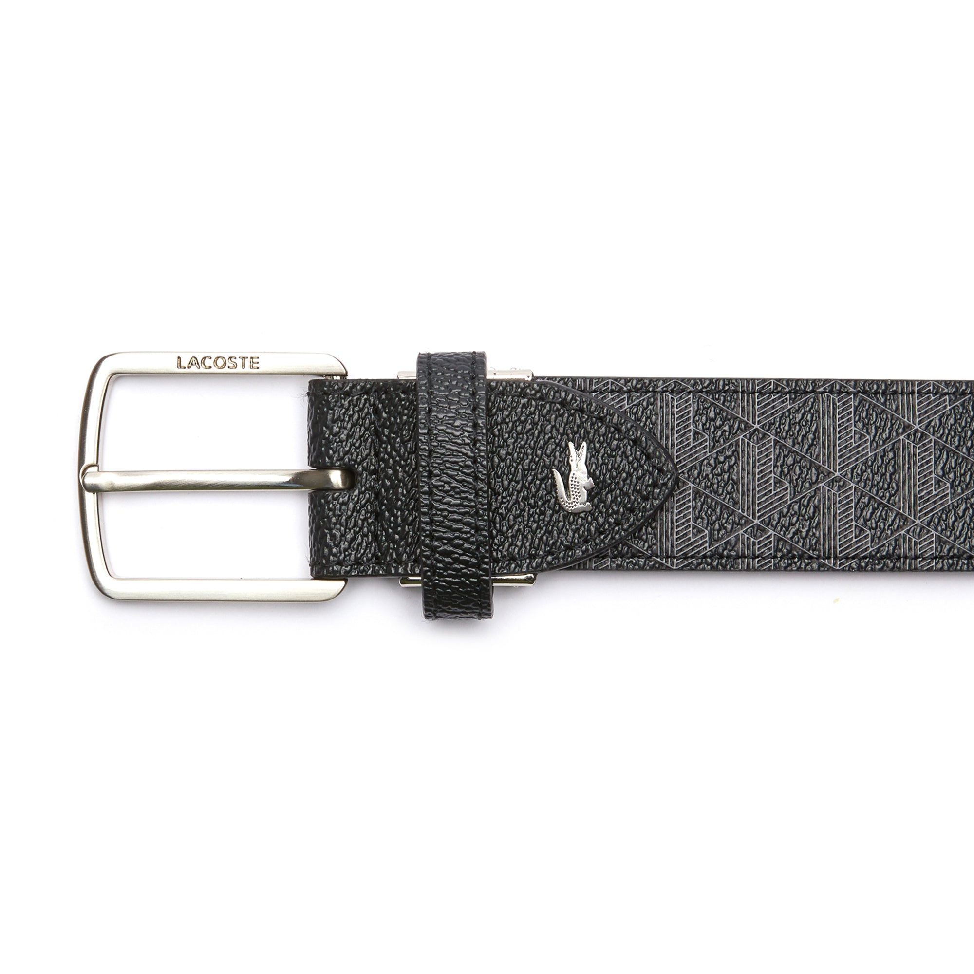 Lacoste Monogram Woven Fabric Belt