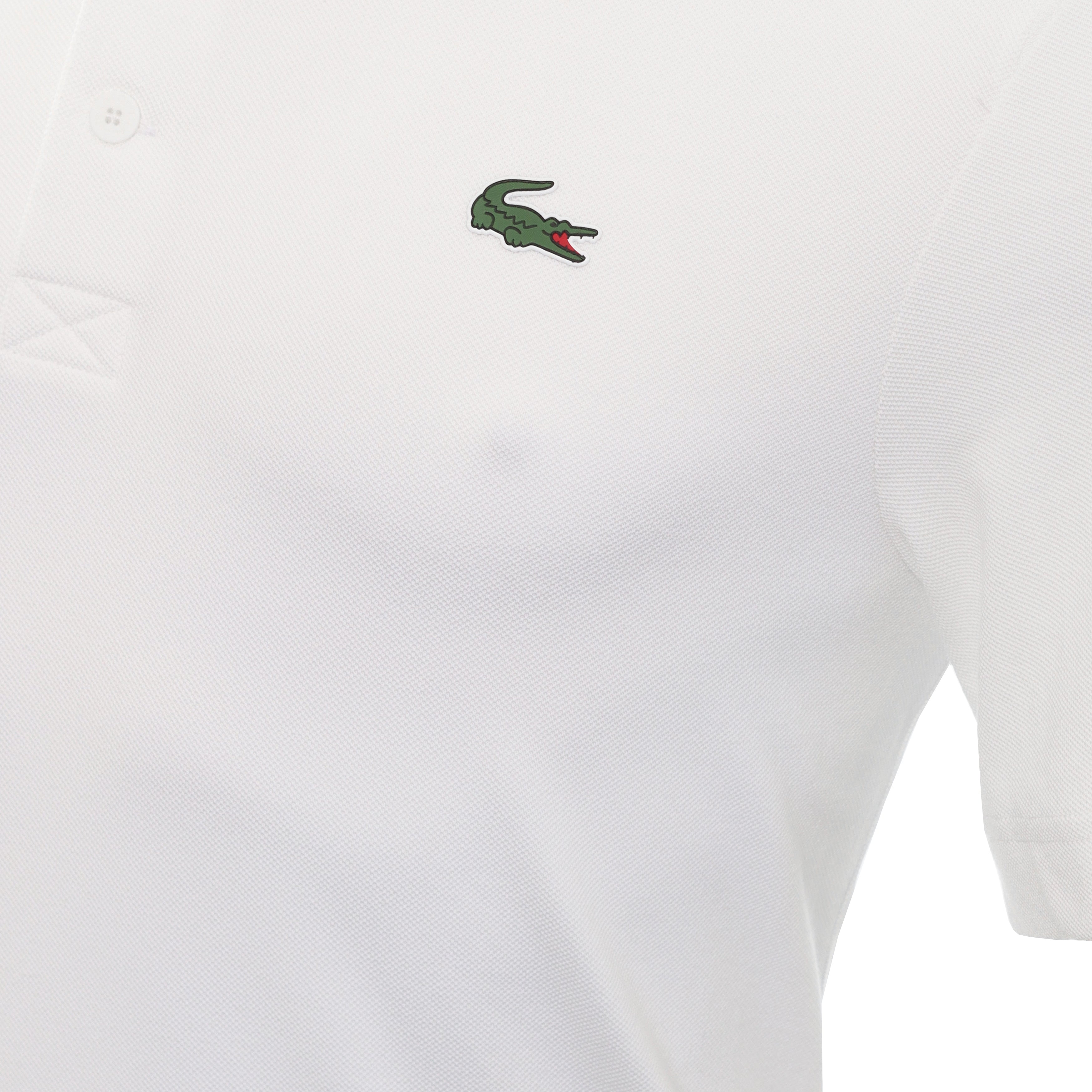 Lacoste Sport Pique Polo Shirt DH9309 White 800 | Function18 | Restrictedgs