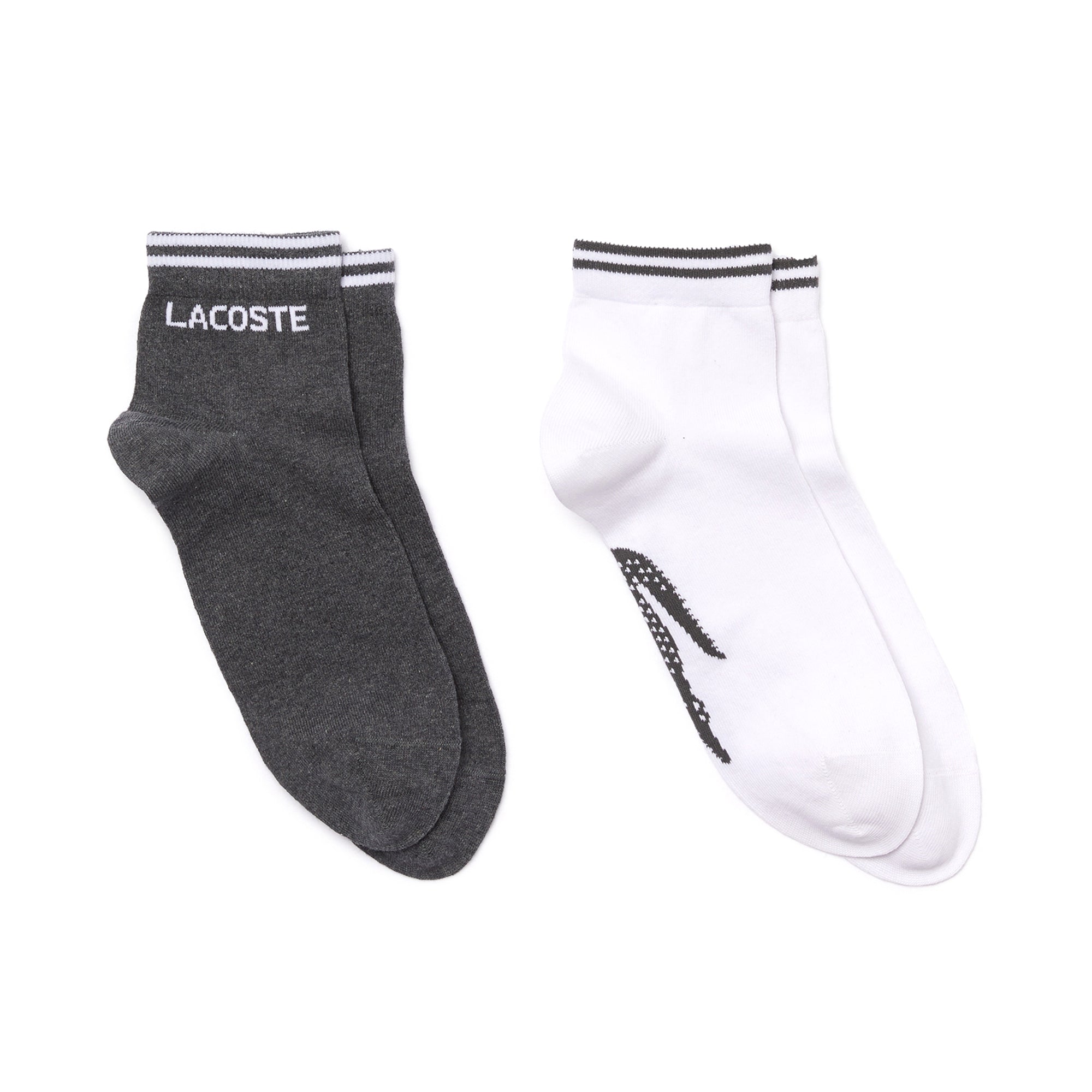 Lacoste 2 Pack Low Cut Socks