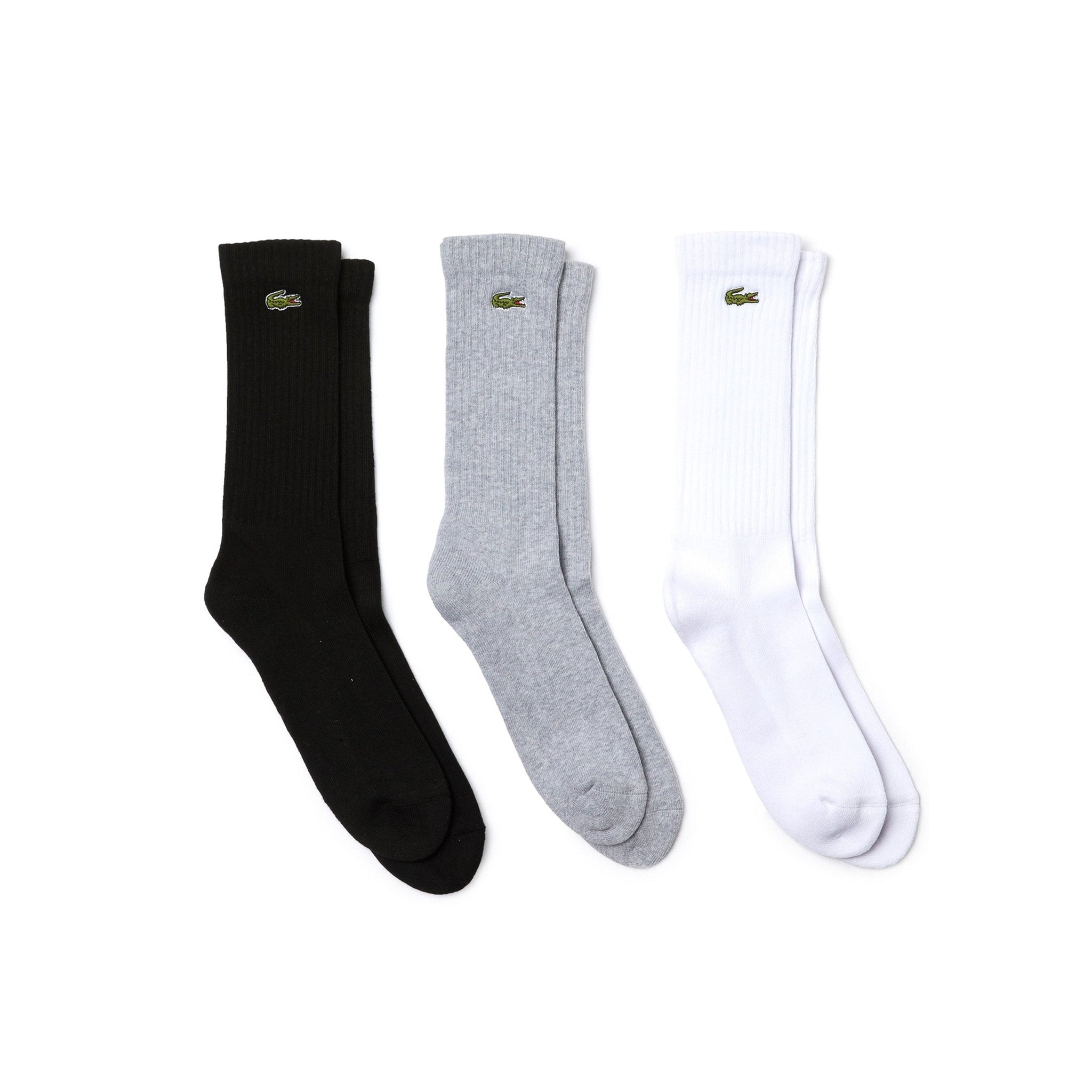Lacoste 3 Pack Crew Cut Socks Multi P0F