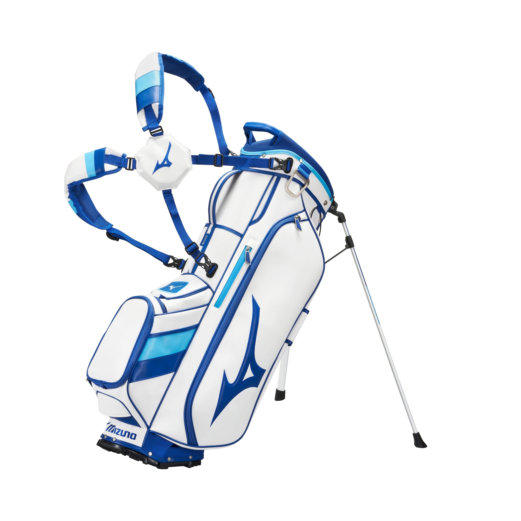 Mizuno Golf Tour Stand Bag White/Blue 01
