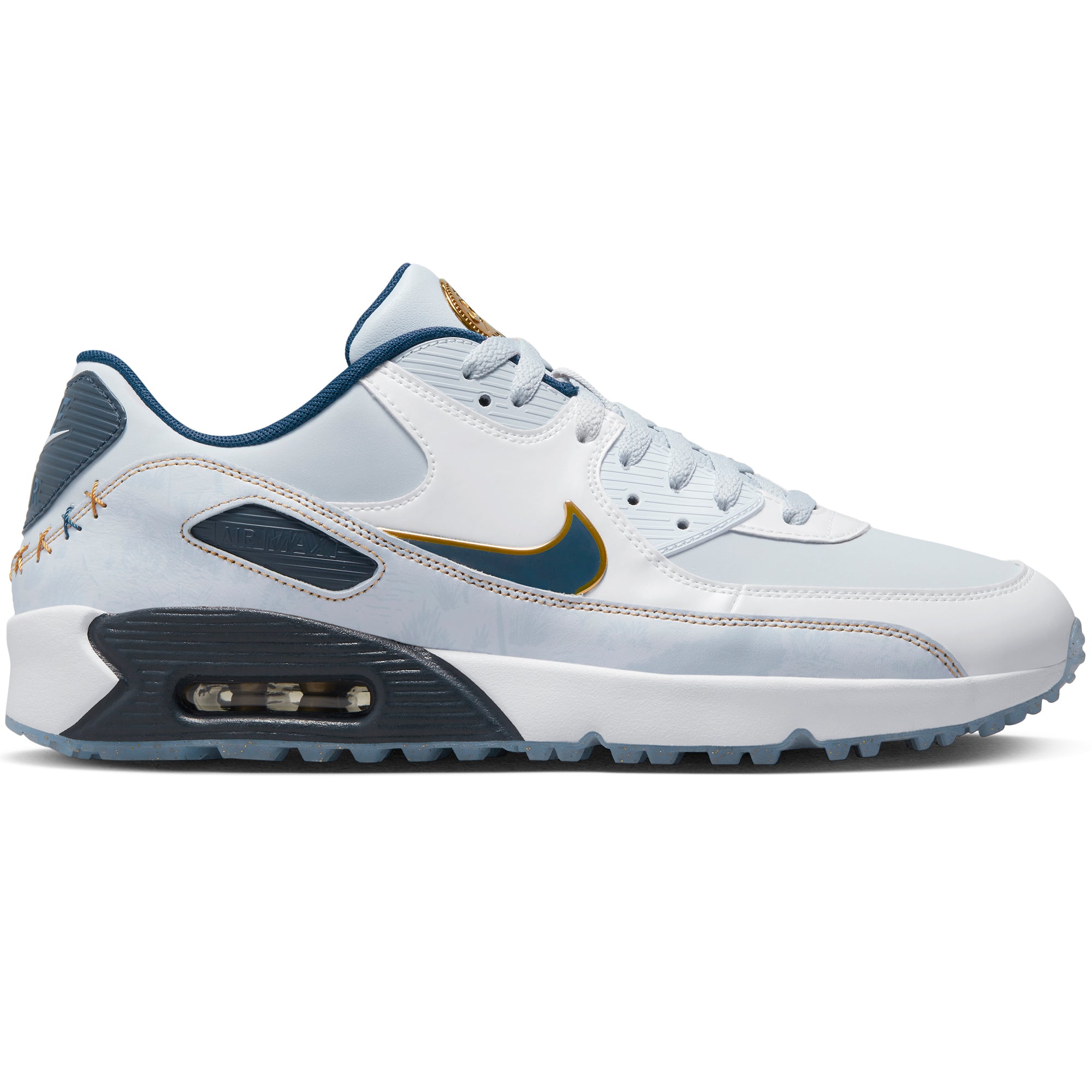 Nike Golf Air Max 90 G NRG Shoes FB5055 Pure Platinum White Coastal