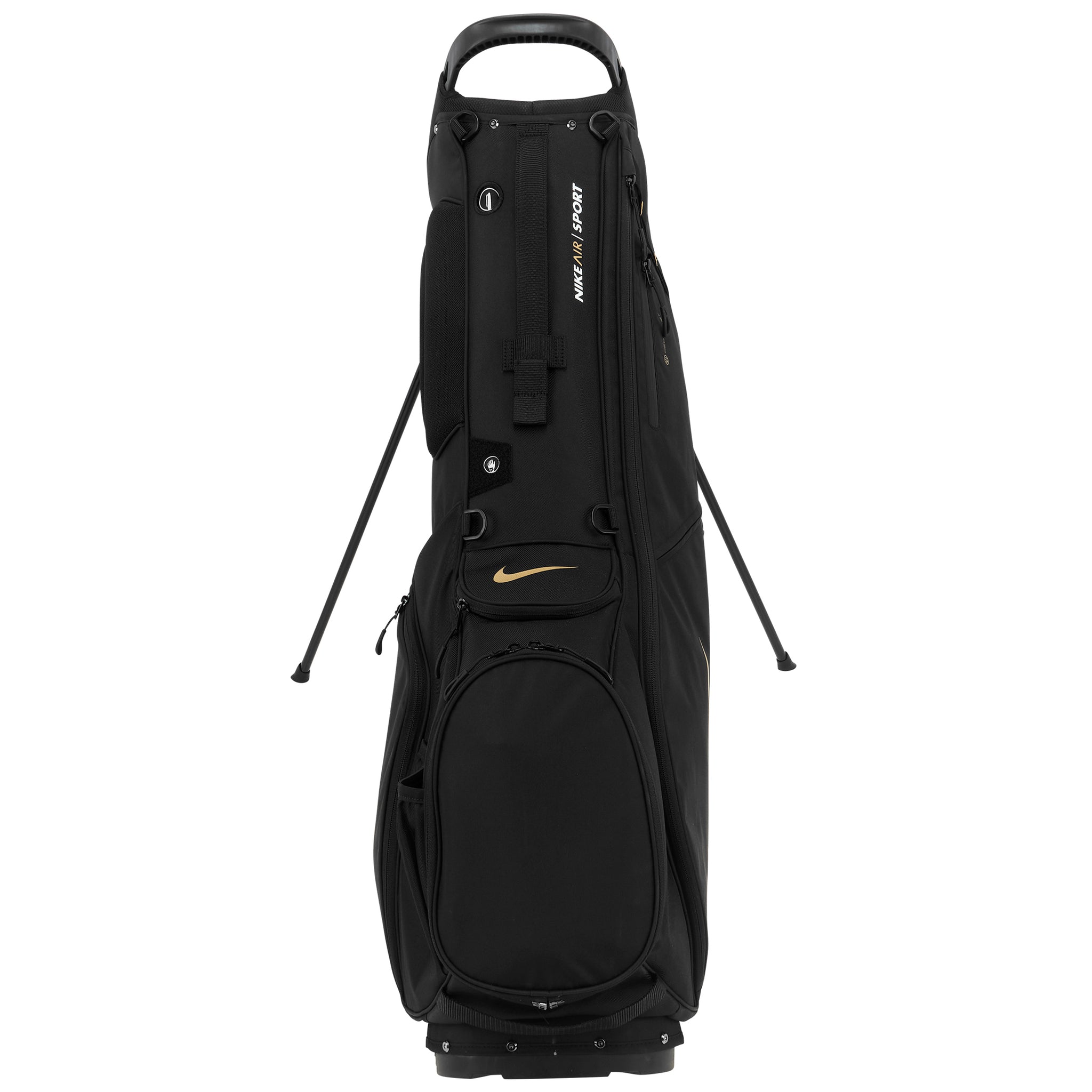 Nike Golf Air Sport II Stand Bag DR5133 Black Gold White 075 Function18