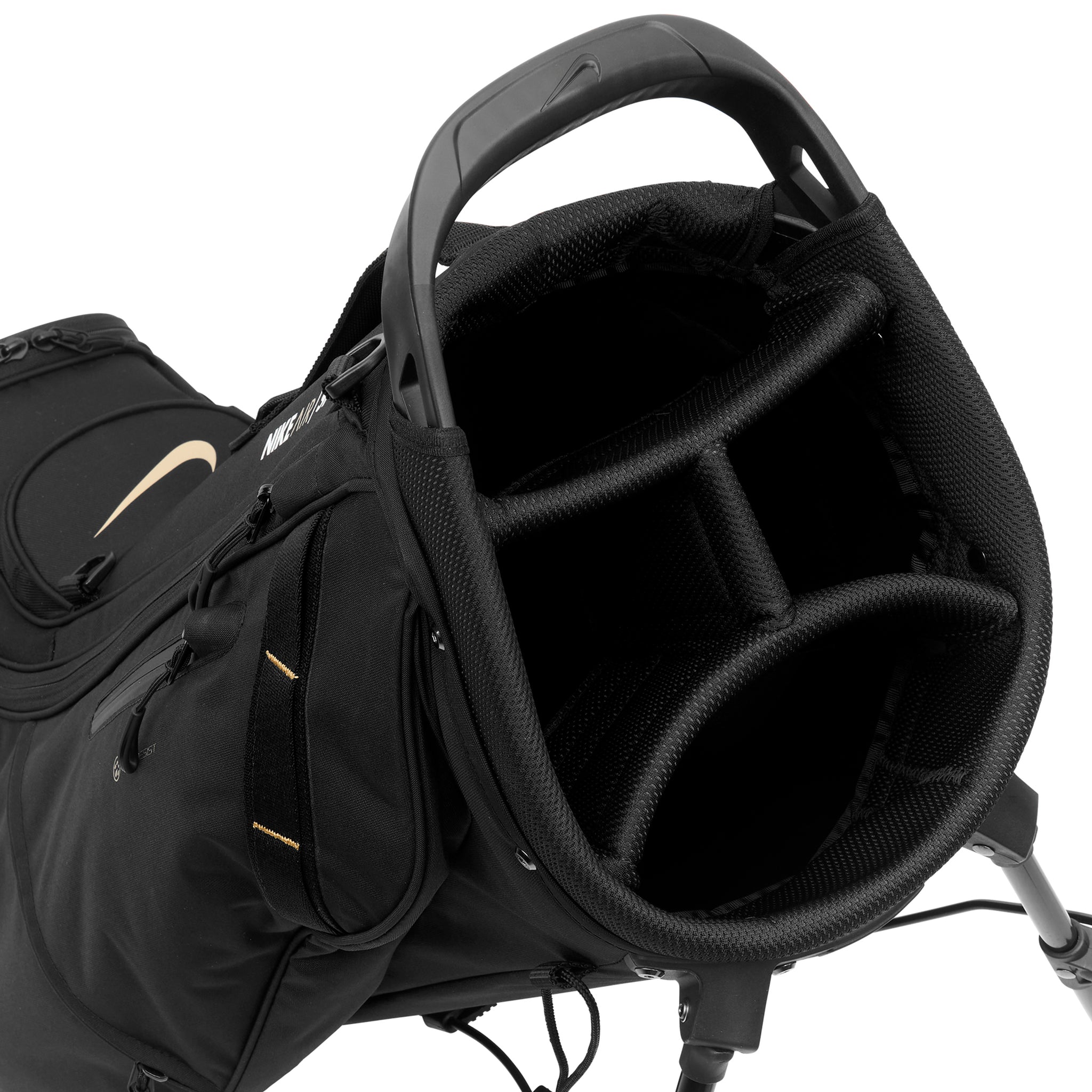 Nike Golf Air Sport II Stand Bag DR5133 Black Gold White 075 Function18
