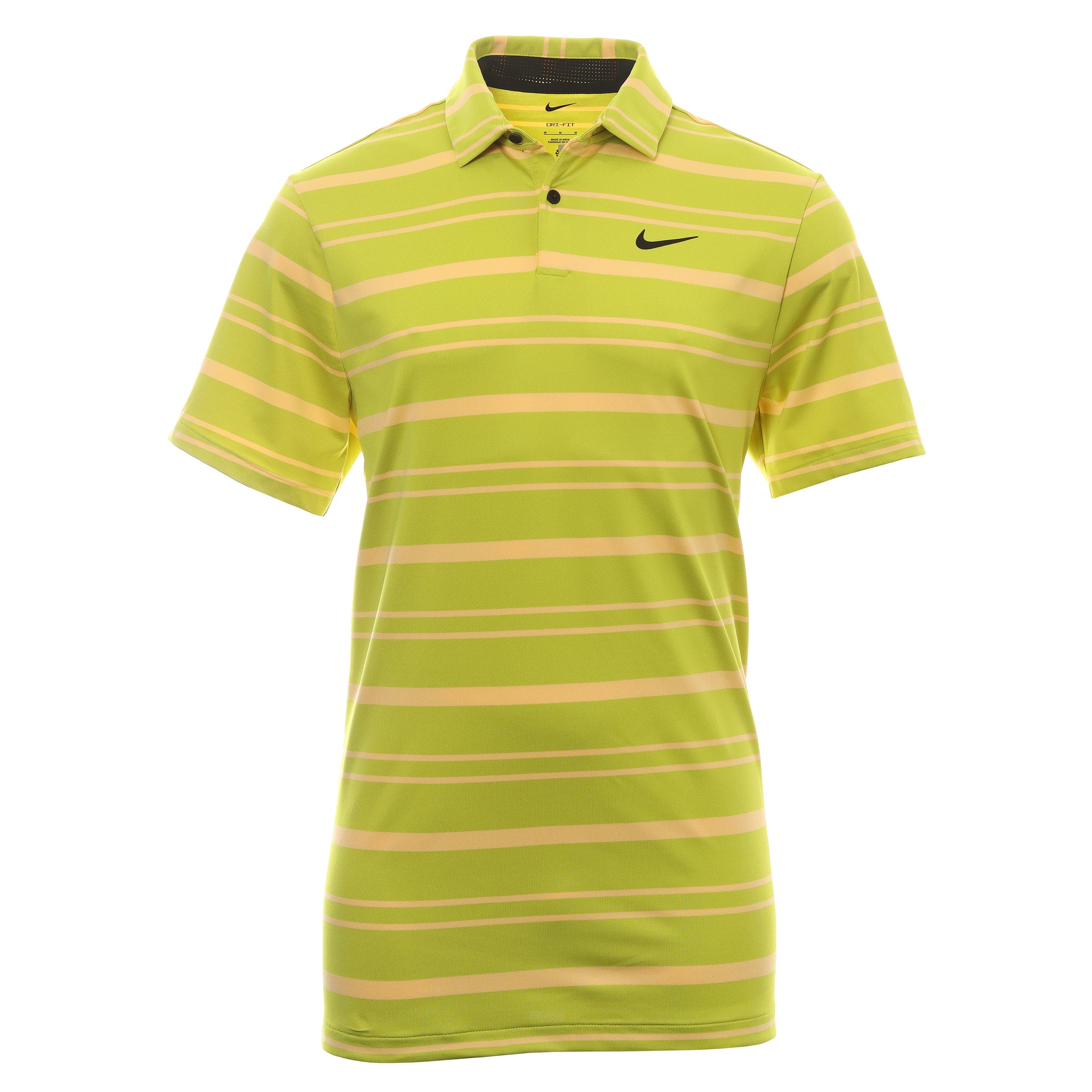 Nike Golf DriFit Tour Stripe Shirt DR5300 Bright Cactus 308
