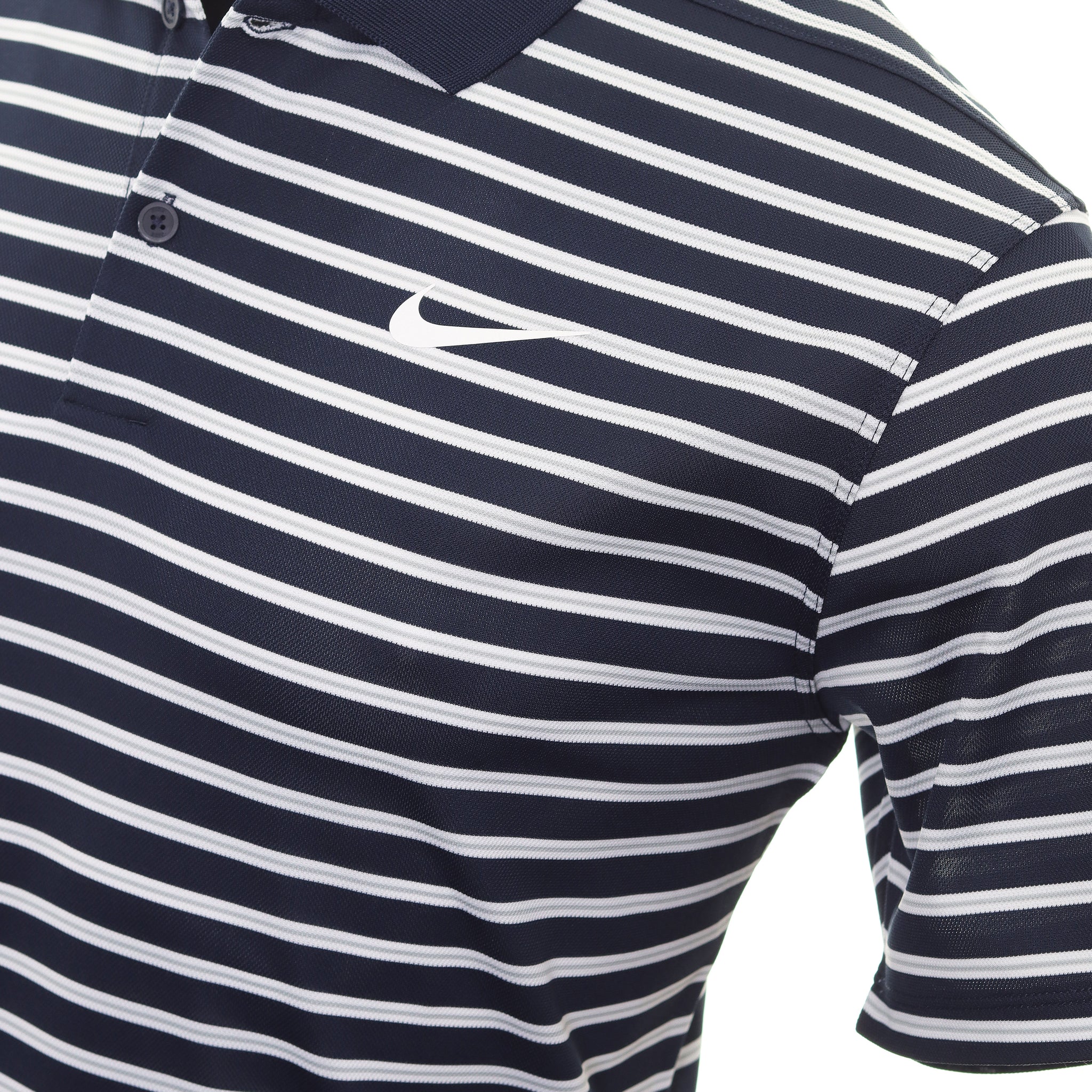 Nike Golf Dri-Fit Victory Stripe Shirt Obsidian 451
