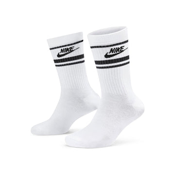 Nike Golf Everyday Essential Crew Stripe Socks - 3 Pair White/Black 103