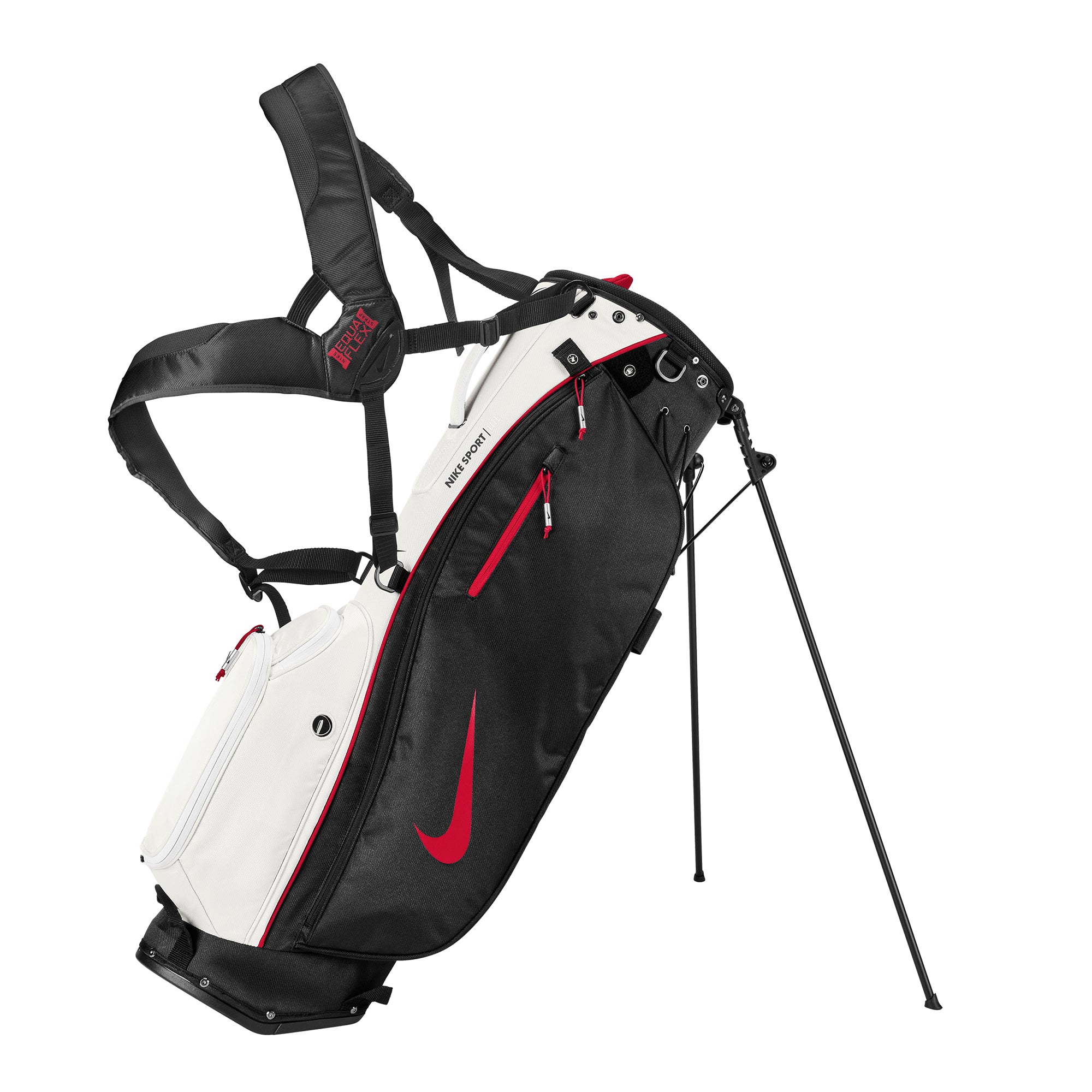 Nike Golf Sport Lite Stand Bag CV1304 Platinum Tint Black Uni Red 094