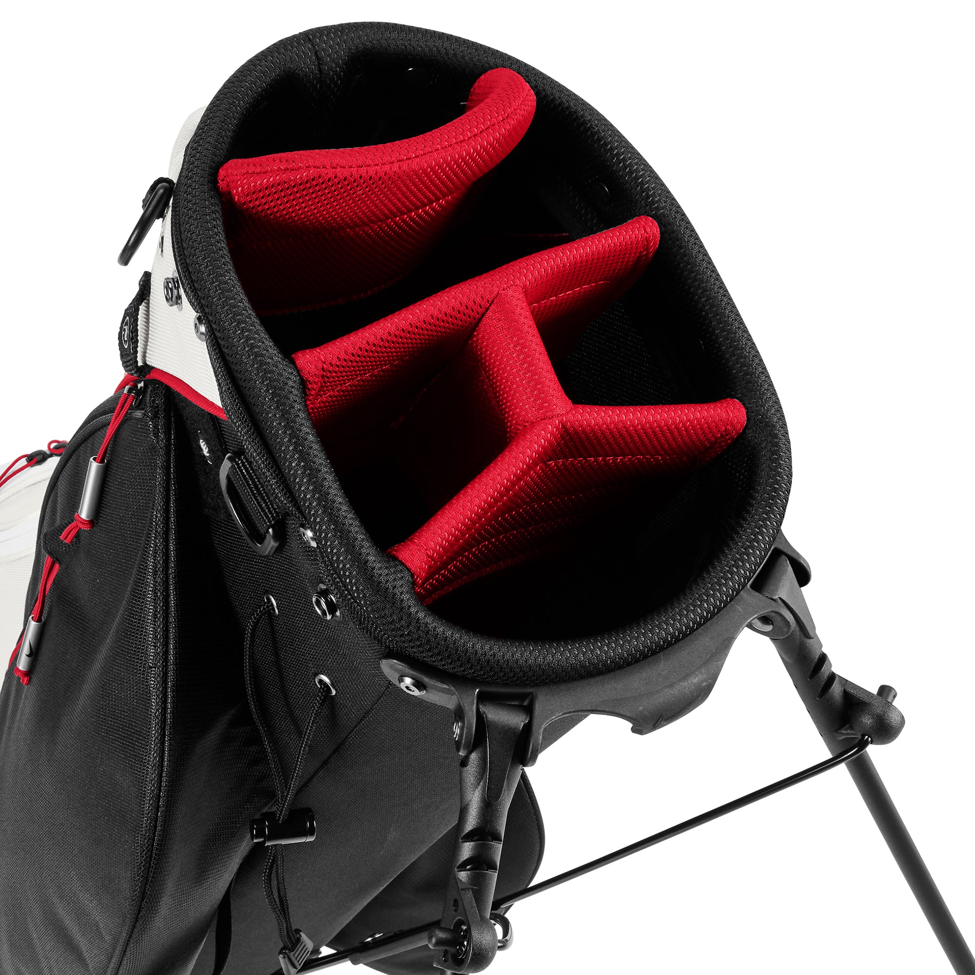 Nike Golf Sport Lite Stand Bag CV1304 Platinum Tint Black Uni Red 094