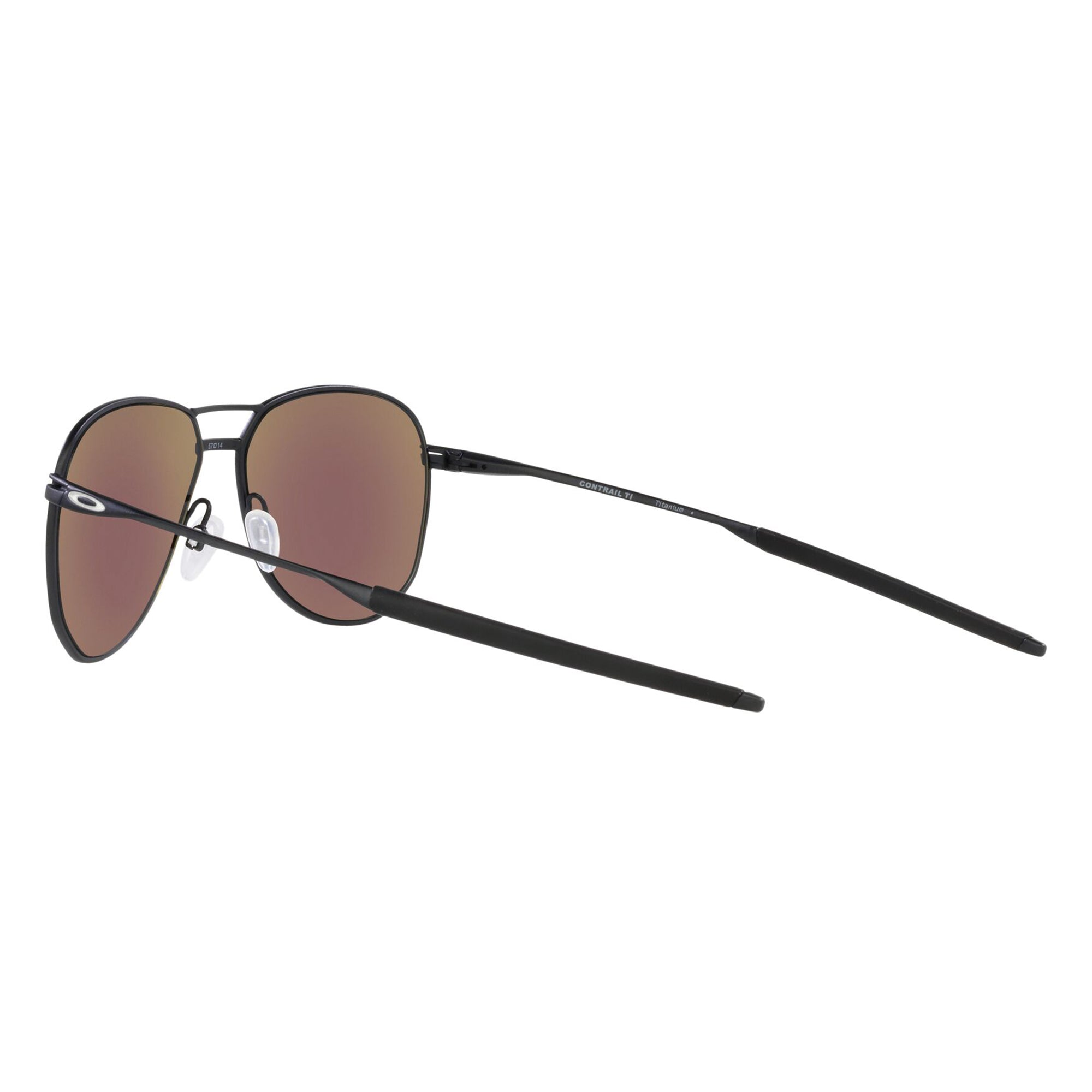 Oakley Contrail Ti Sunglasses Satin Light Steel/Prizm Sapphire Polarized 
