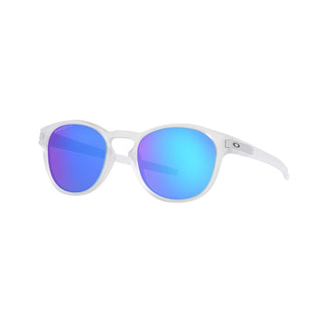 Oakley Latch Sunglasses Matte Clear/Prizm Sapphire Polarized