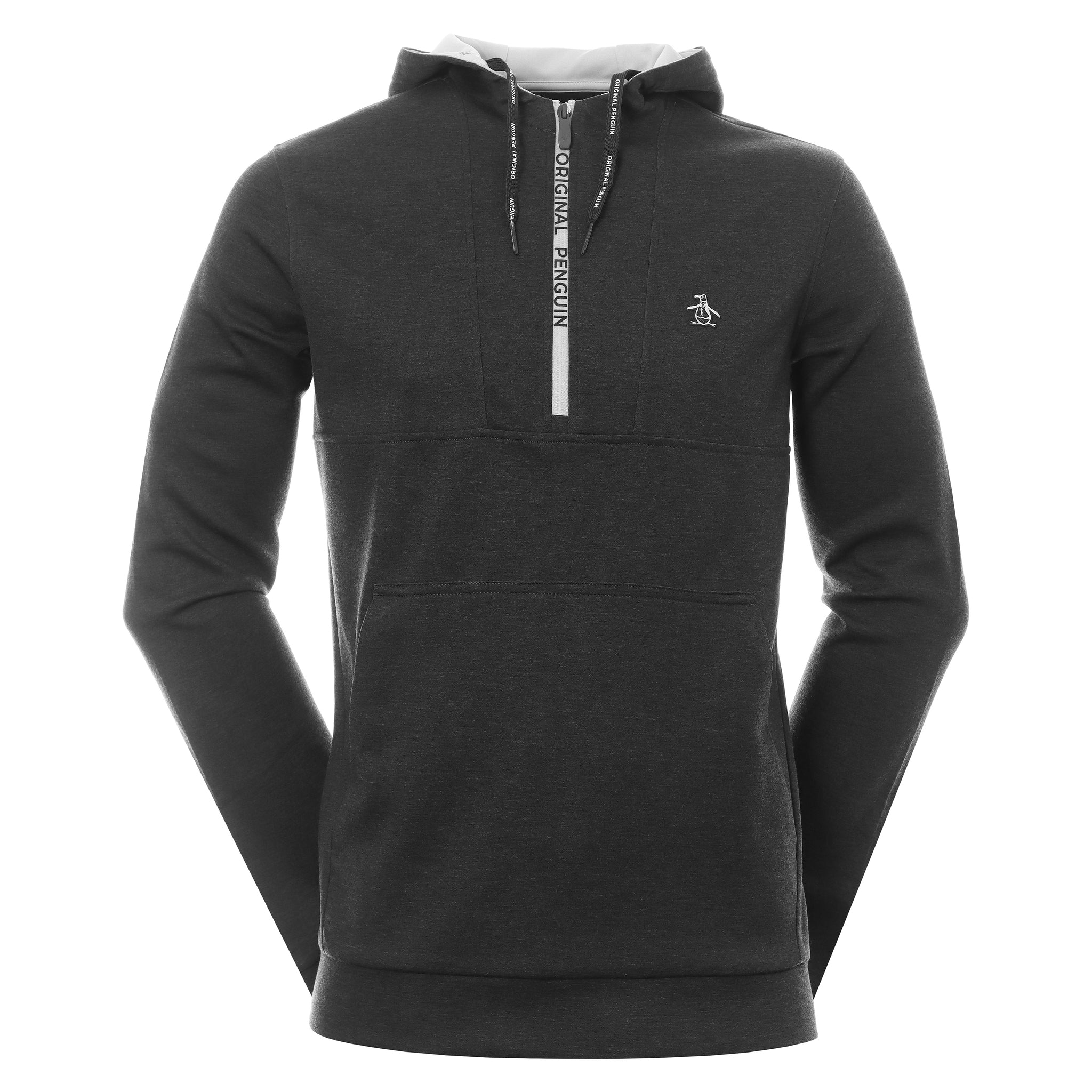 Original Penguin Golf 1/4 Zip Performance Hoodie OGKFC032 Caviar