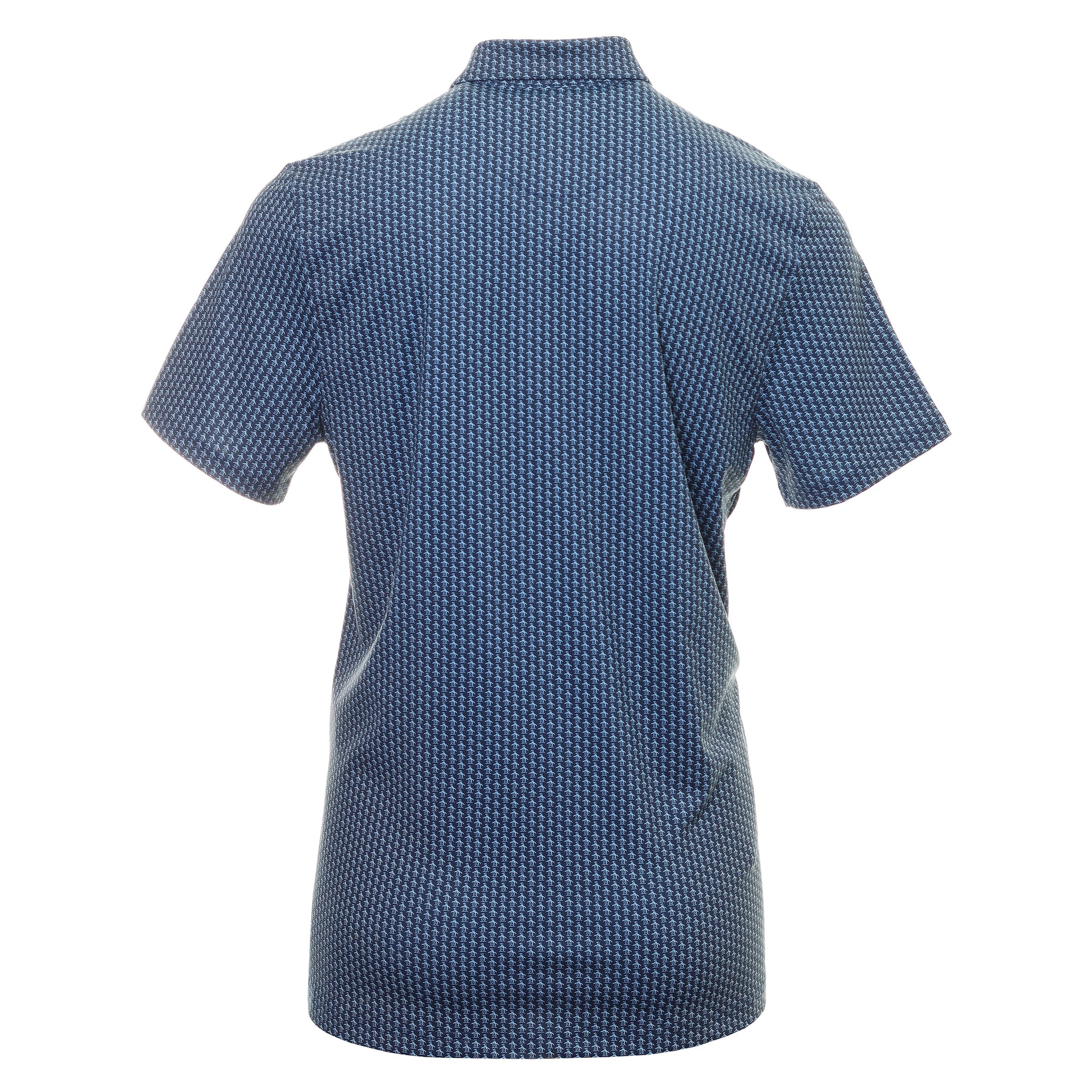 Original Penguin Golf Allover Pete Printed Polo Shirt Black Iris 417