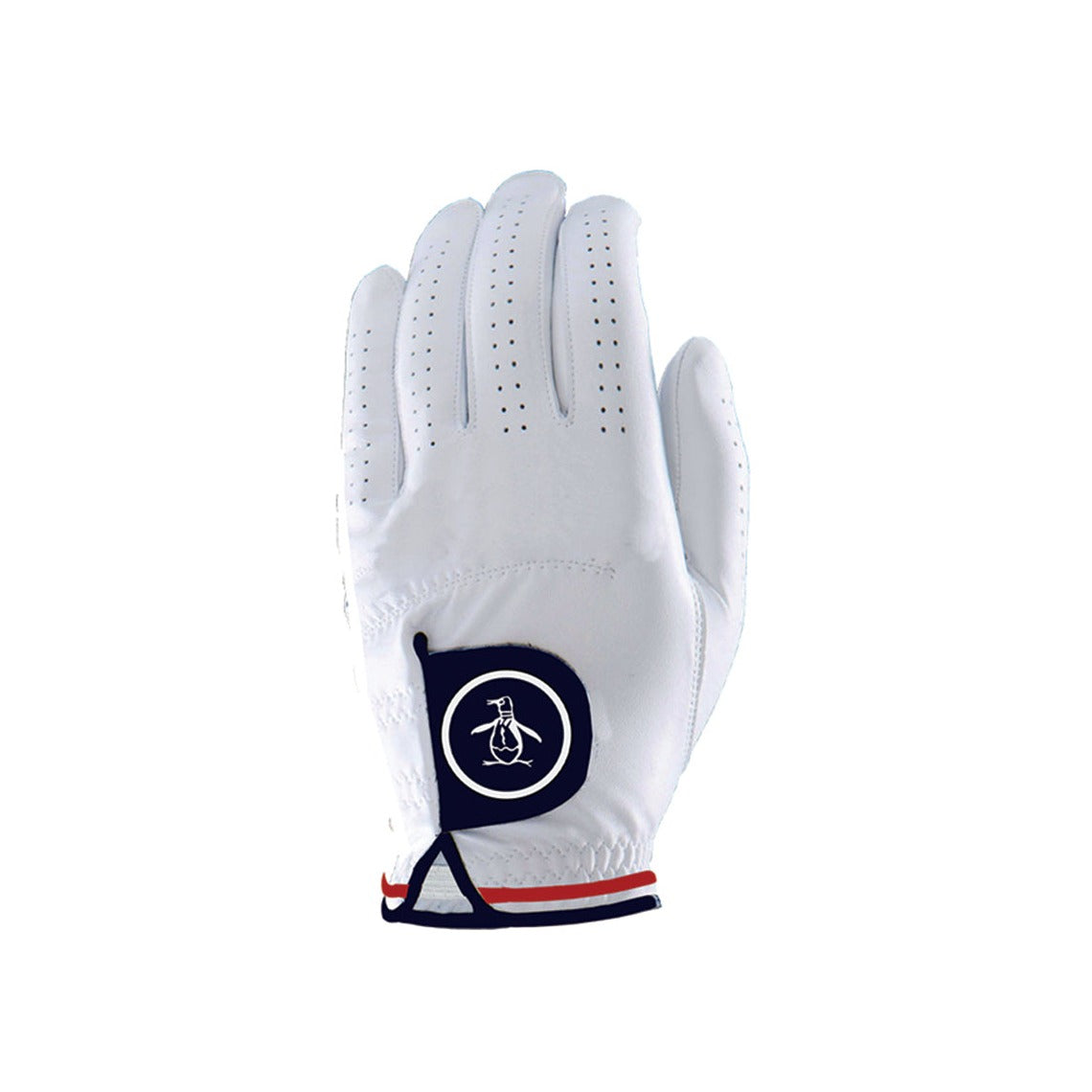 Original Penguin Golf Double Tipped Leather Glove Bright White 118