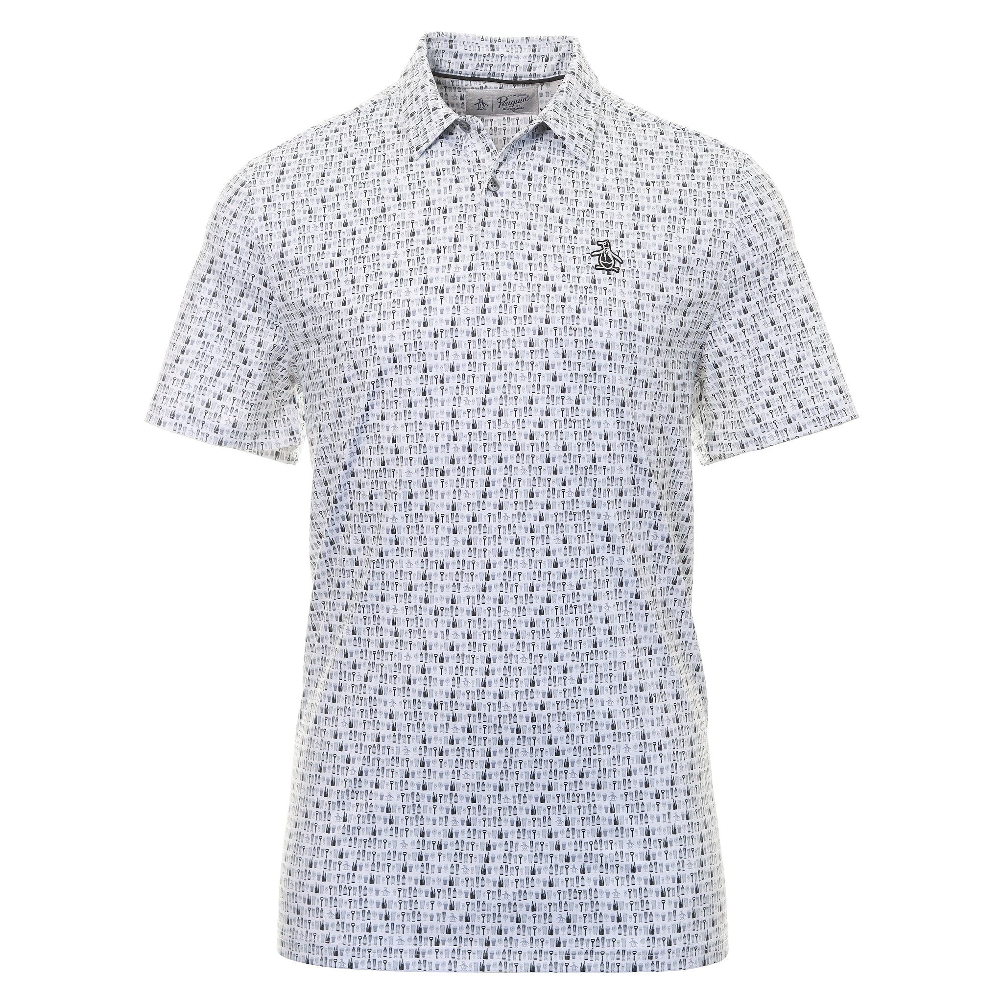 Original Penguin Golf Have A Beer Print Polo Shirt OGKSD019 Bright ...