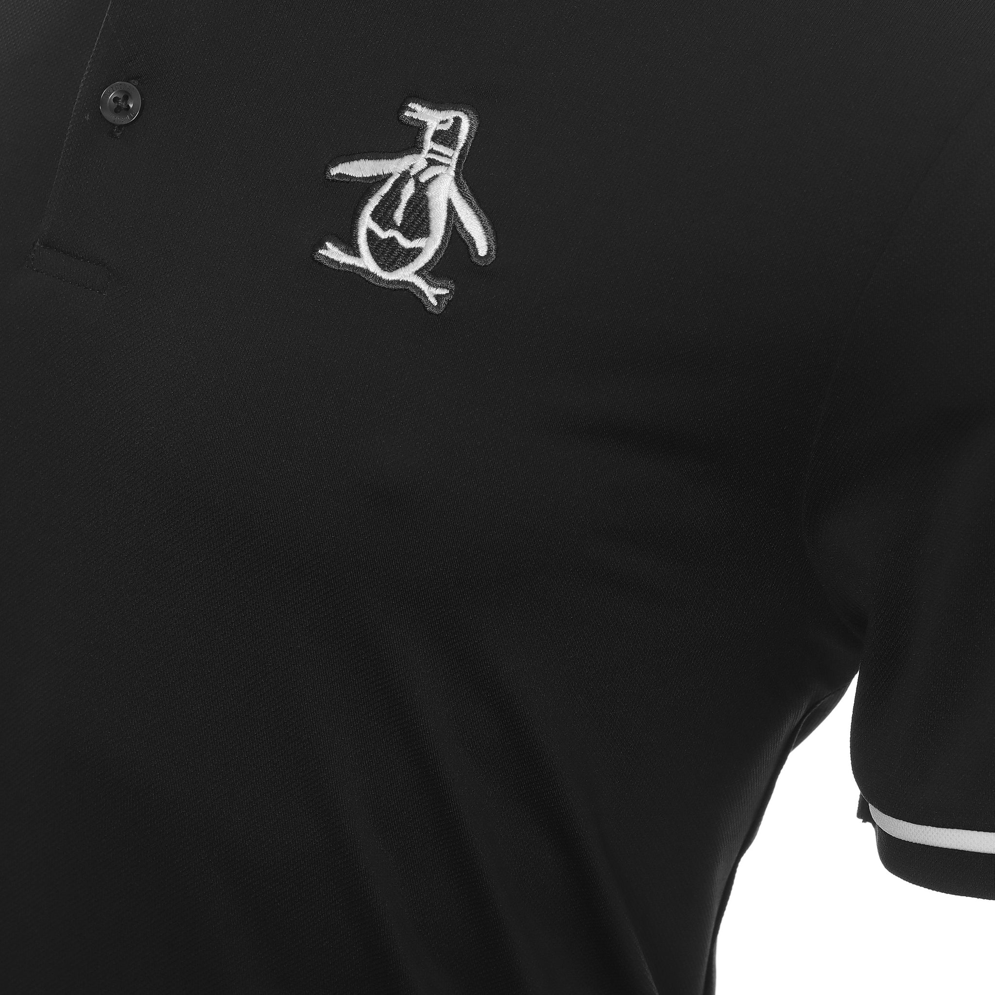 Original Penguin Golf Heritage Polo Shirt Caviar 001