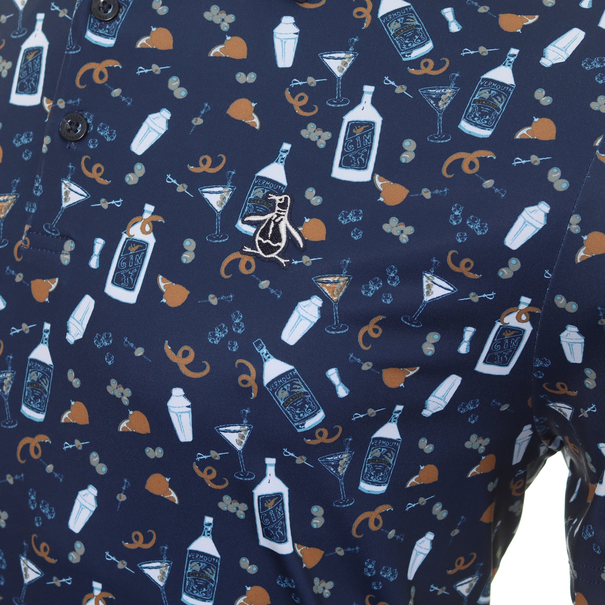 Original Penguin Golf Martini Print Polo Shirt