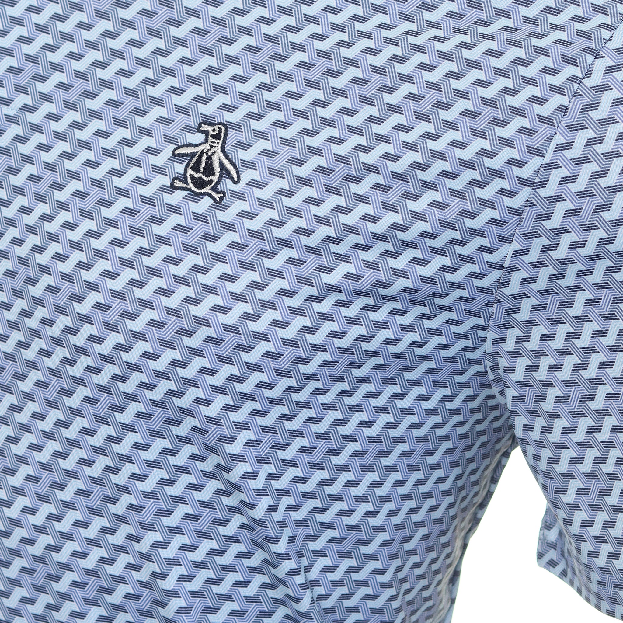 Original Penguin Golf Retro Wave Print Polo Shirt