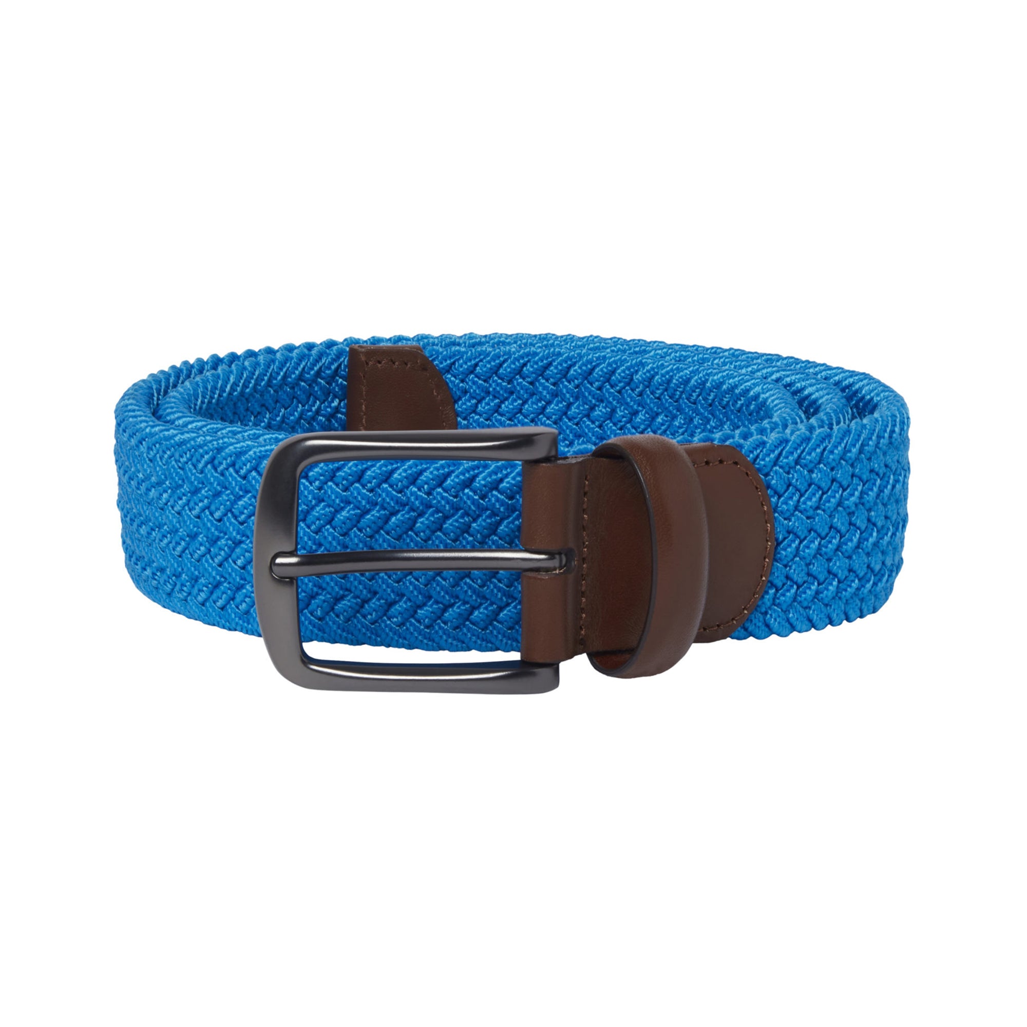 Original Penguin Golf Solid Braided Belt PN86102G Medium Blue 420