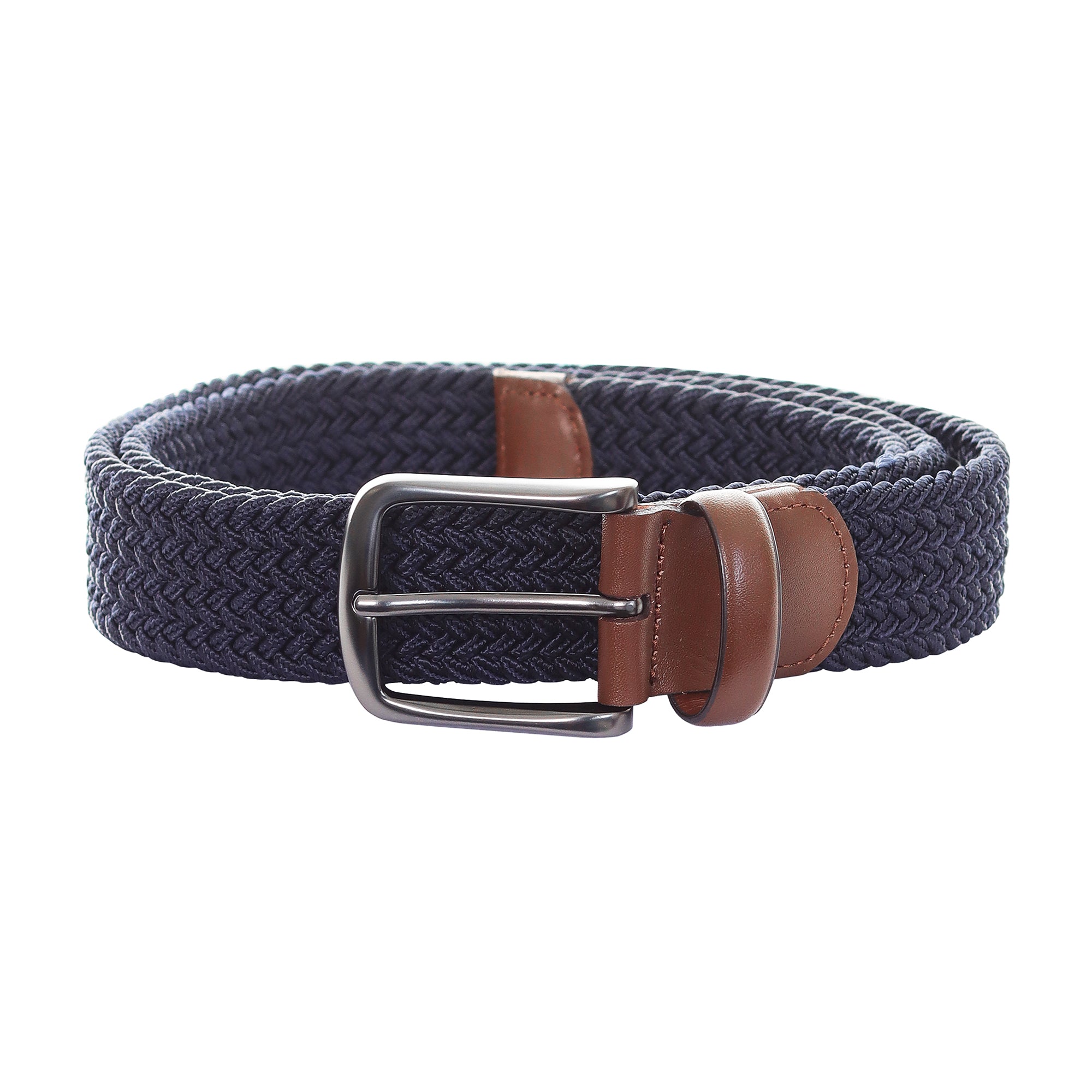 Original Penguin Golf Solid Braided Belt PN86102G Navy 410 Function18