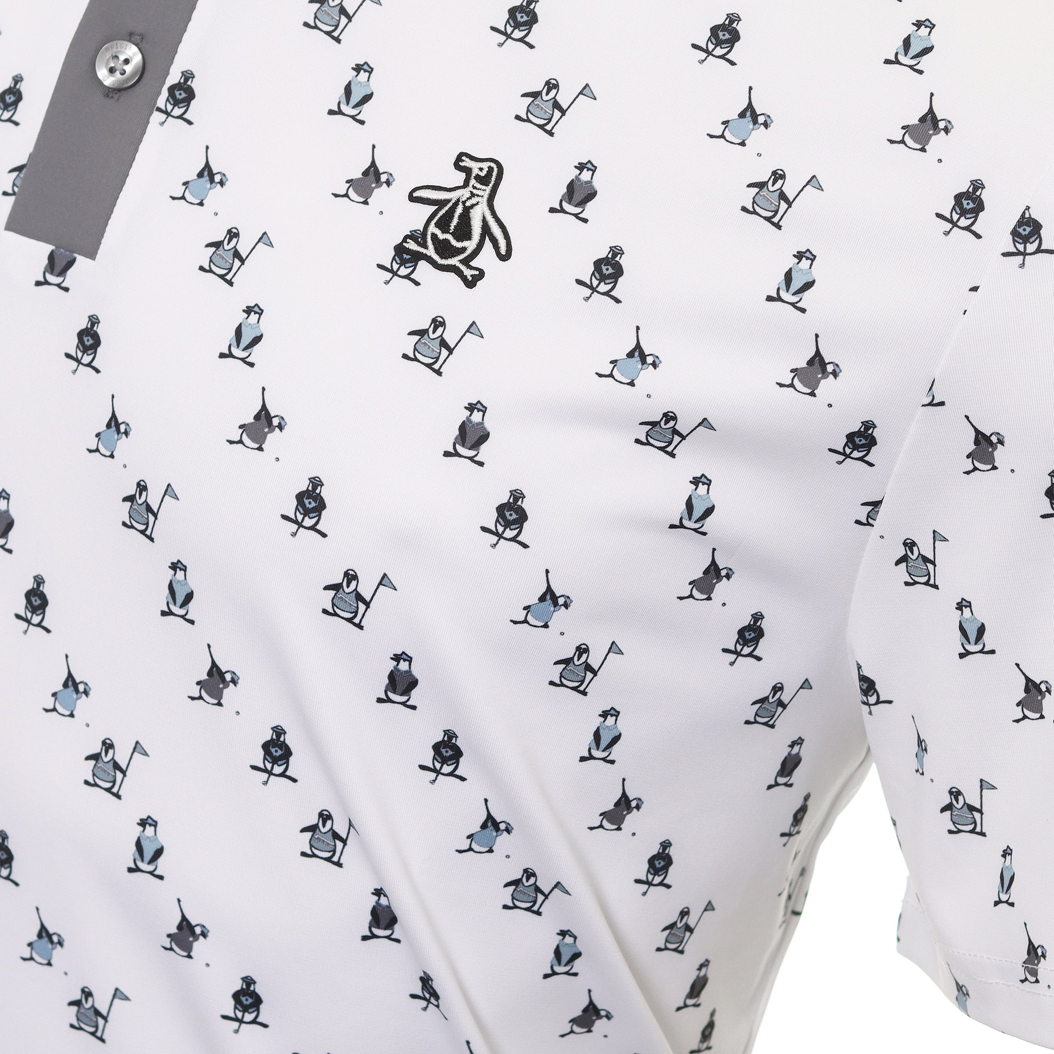 Original Penguin Golf Swinging Pete Novelty Print Polo Shirt OGKSD024 ...