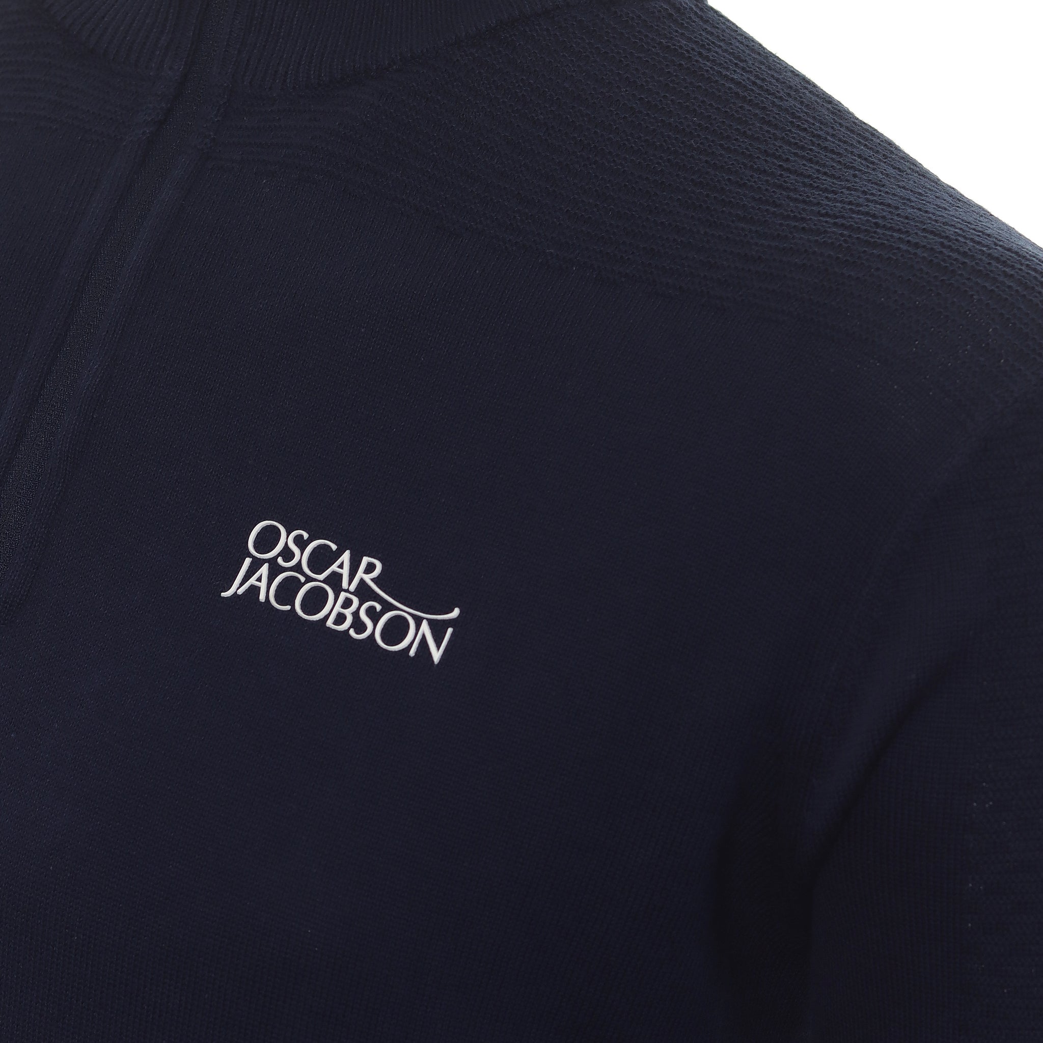 Oscar Jacobson Winwood Tour Zip Sweater OJKNT0180 Navy & Function18