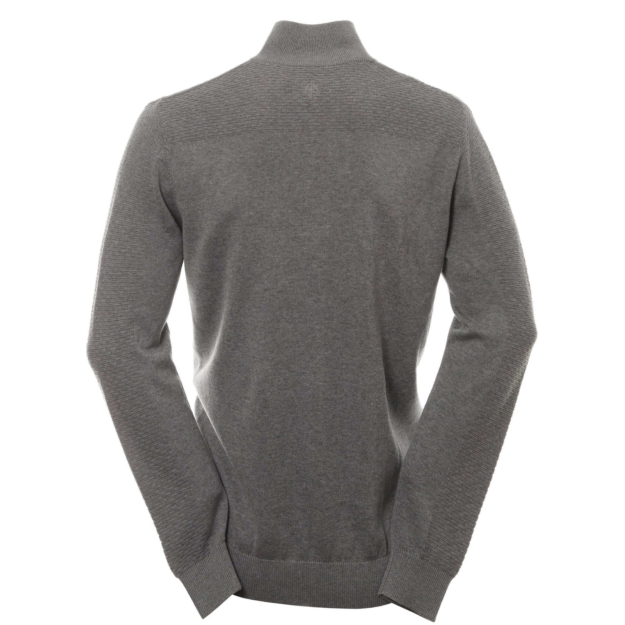 Oscar Jacobson Winwood Tour Zip Sweater OJKNT0180 Pewter Marl & Function18