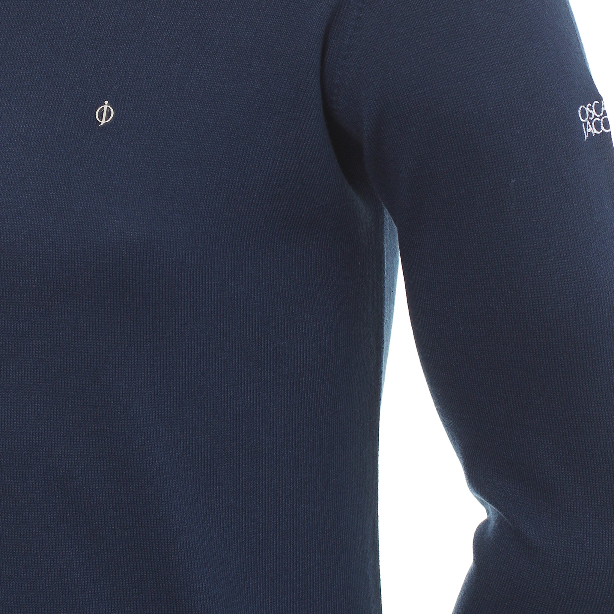 Oscar Jacobson Waldorf Pin Zip Sweater