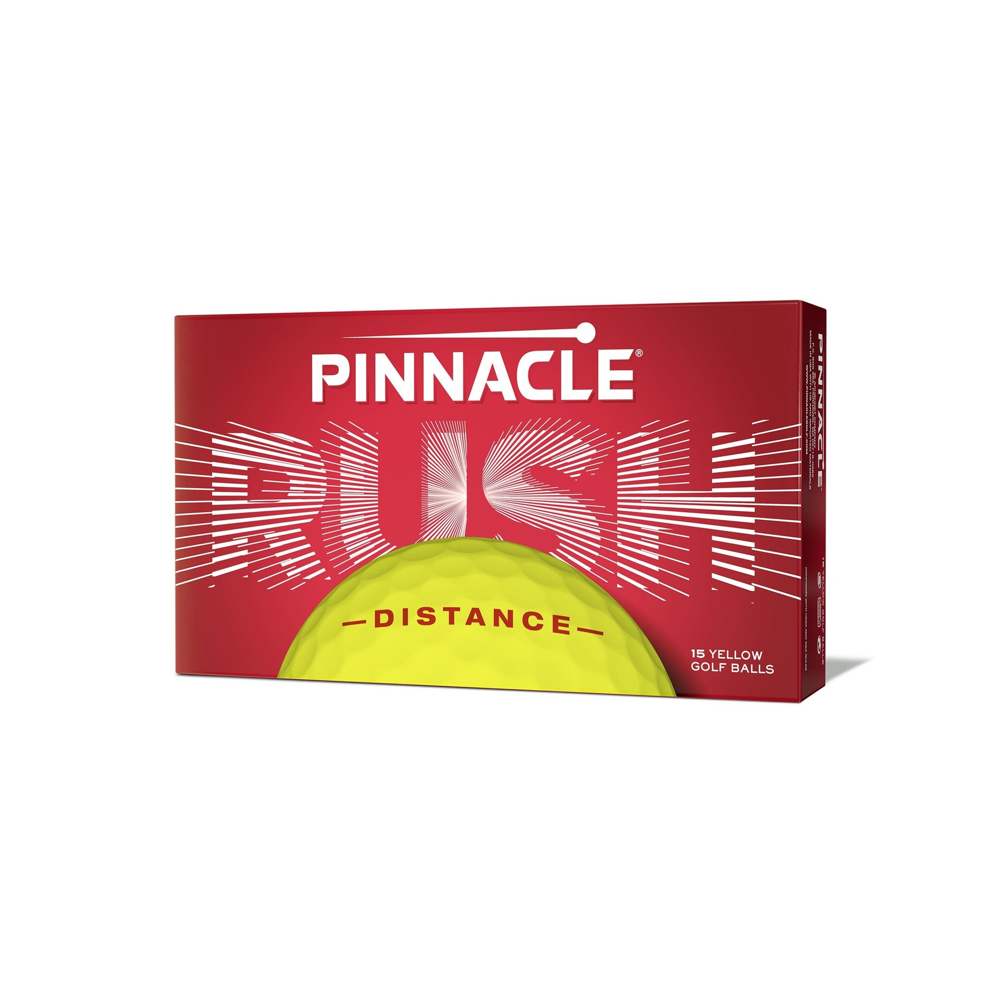 Pinnacle Rush Golf Ball - 15 Pack Yellow