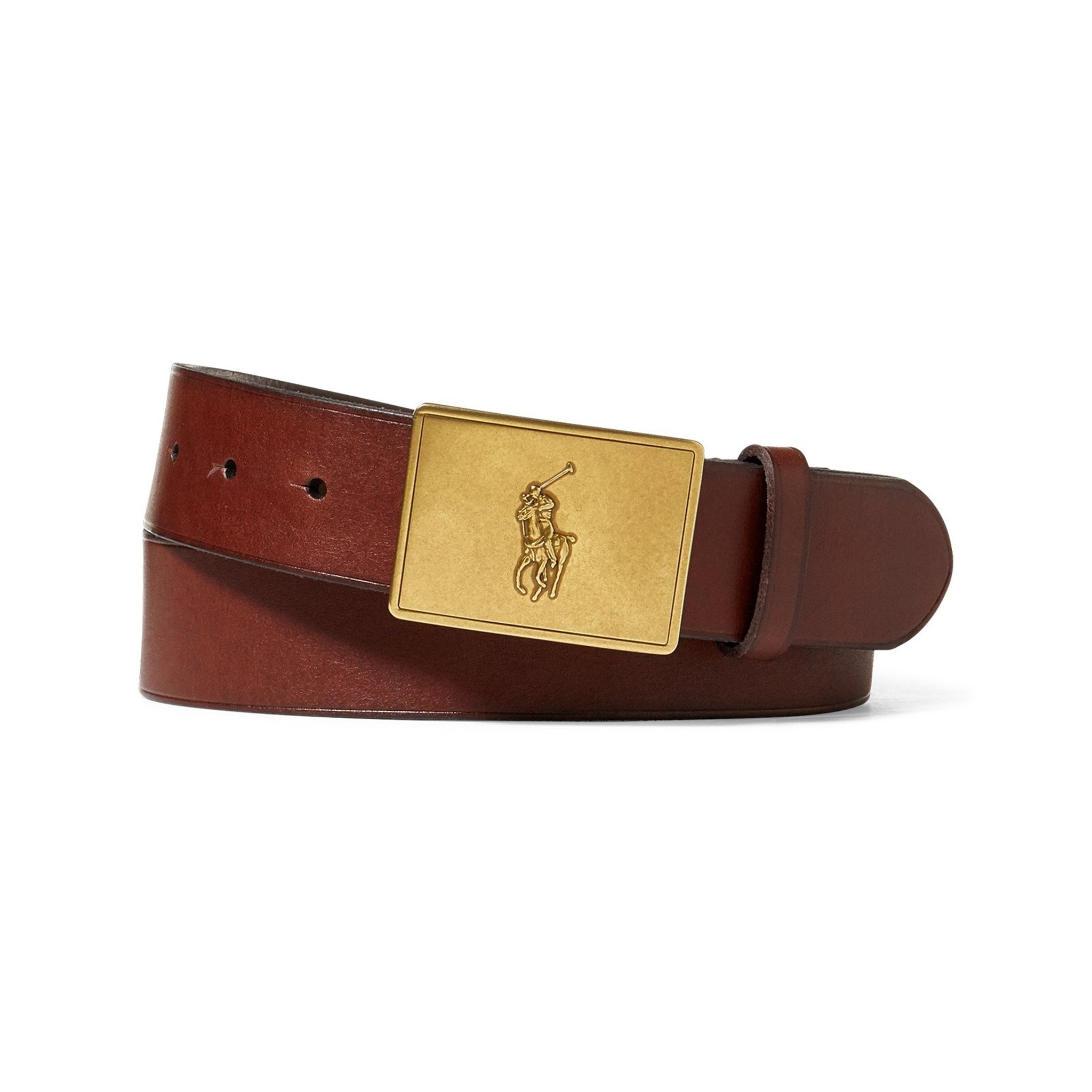 Polo Golf Ralph Lauren Pony Plaque Leather Belt