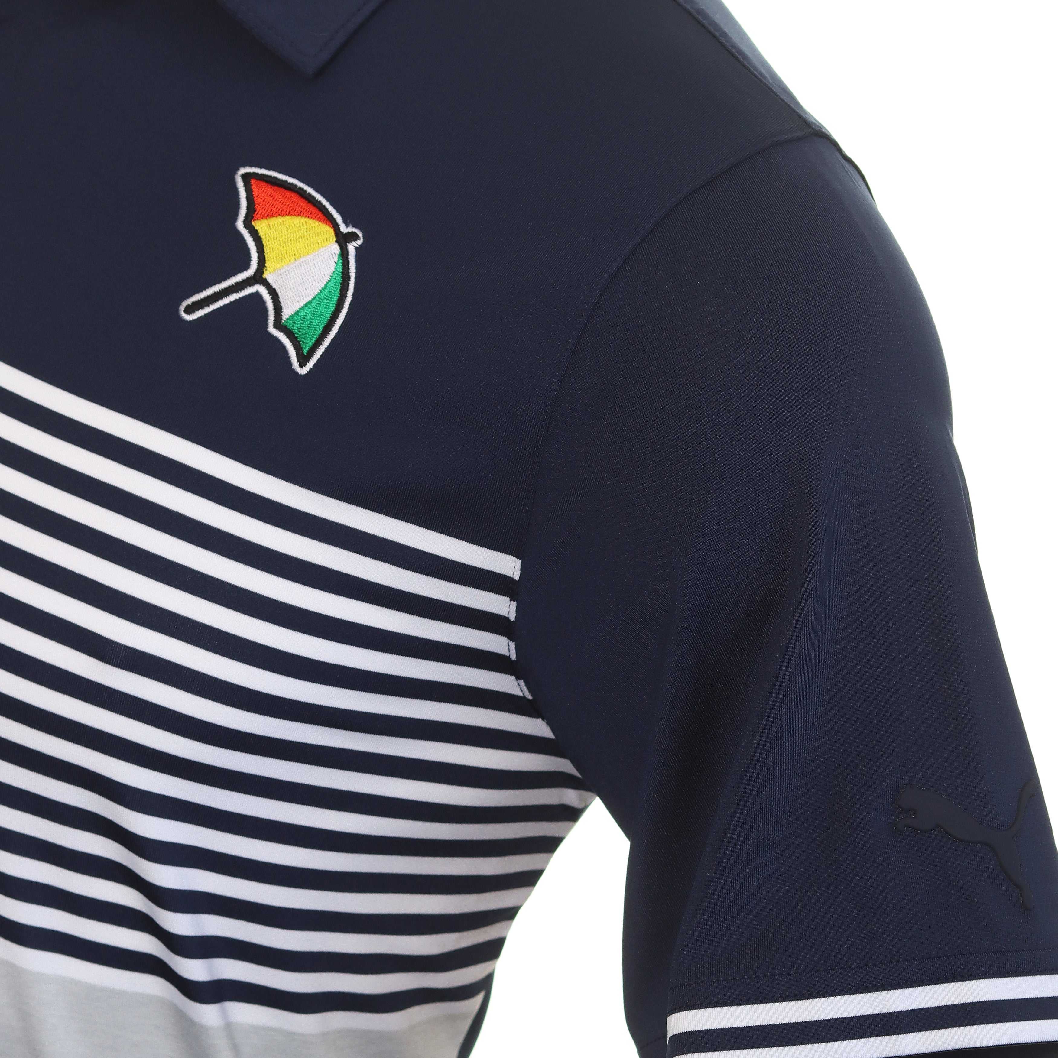 Puma Golf API Collection Track Polo Shirt - Navy Blazer/High Rise ...