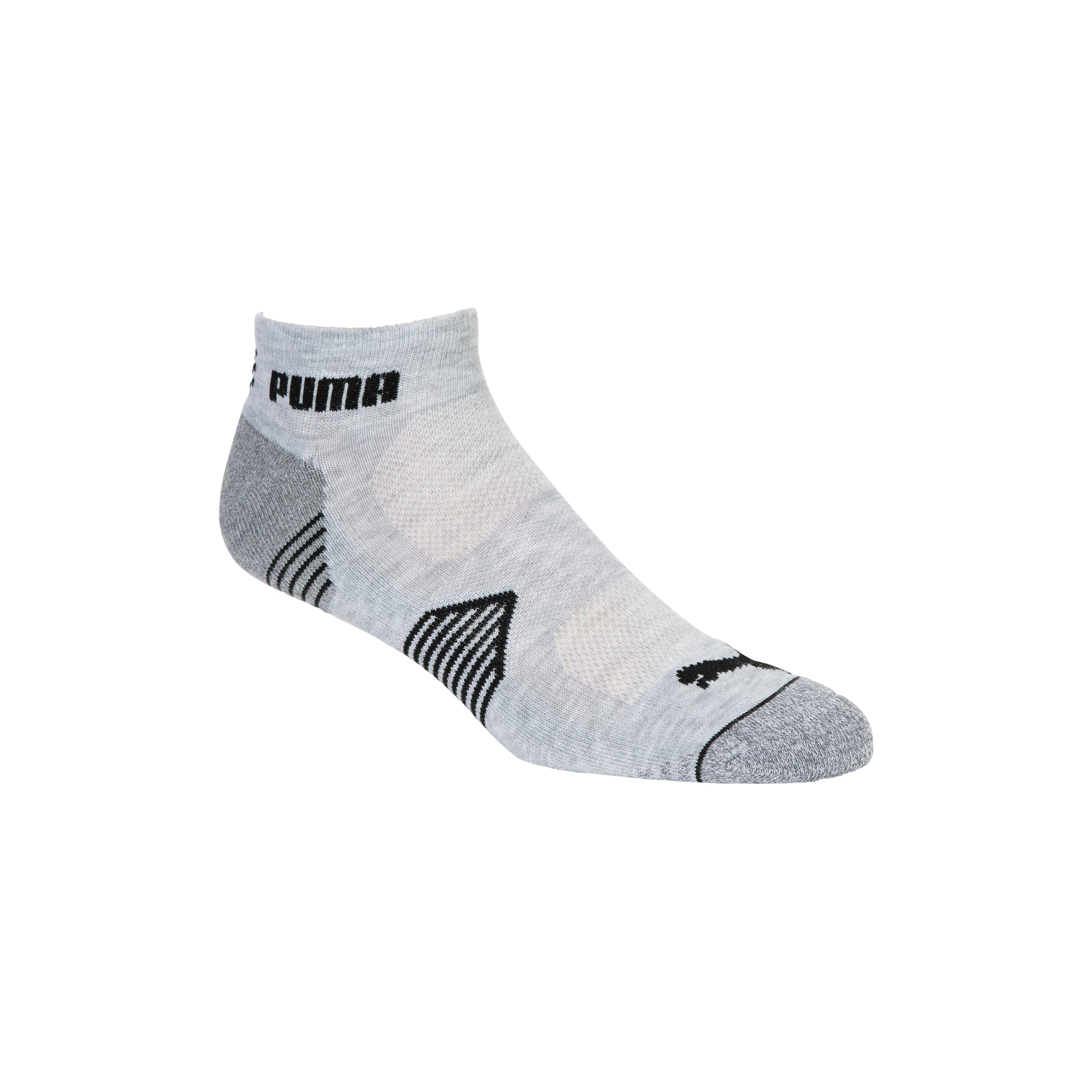 Puma Golf Essential 1/4 Cut Socks - 3 Pack White/Grey/Black 03