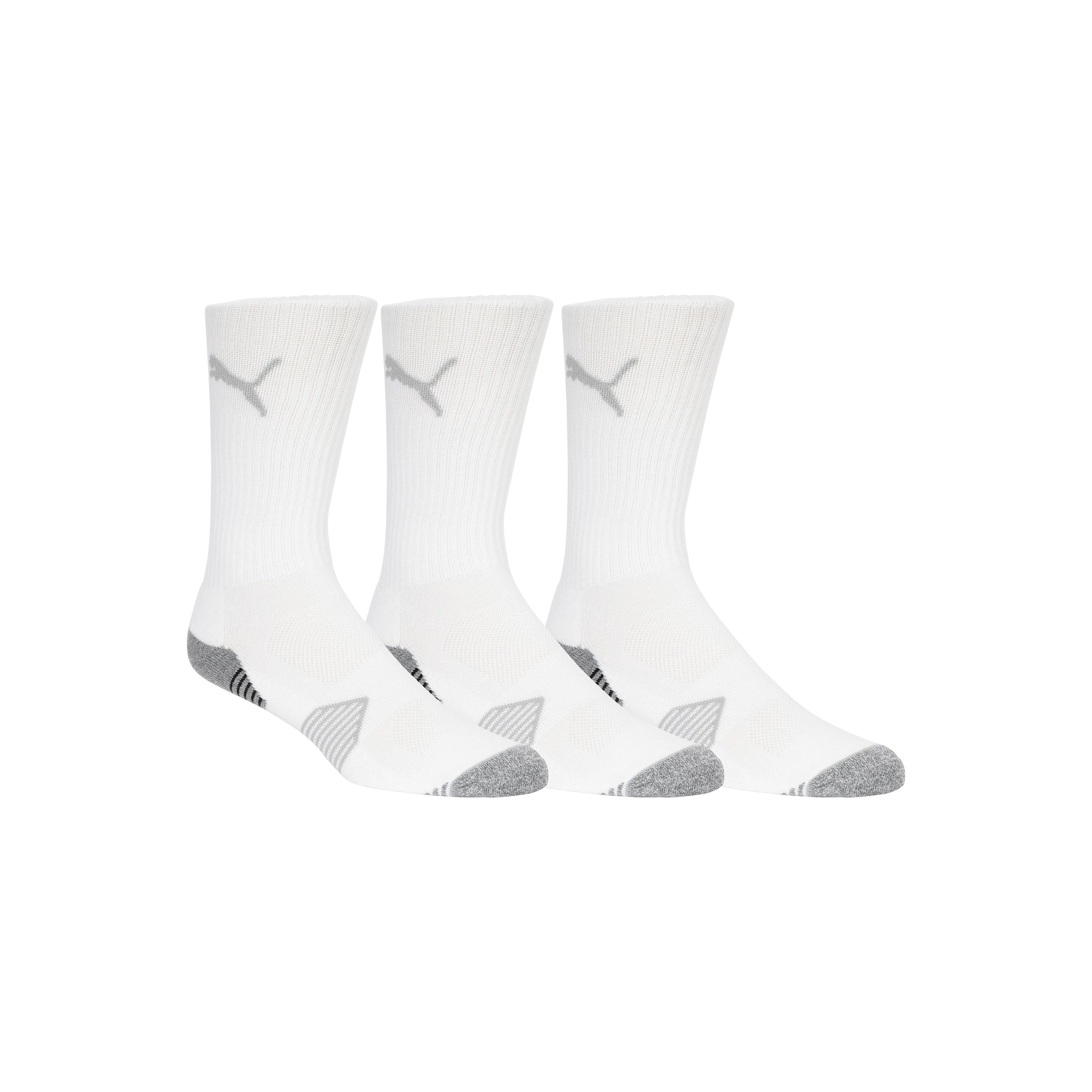 Puma Golf Essential Crew Cut Socks - 3 Pack White 01