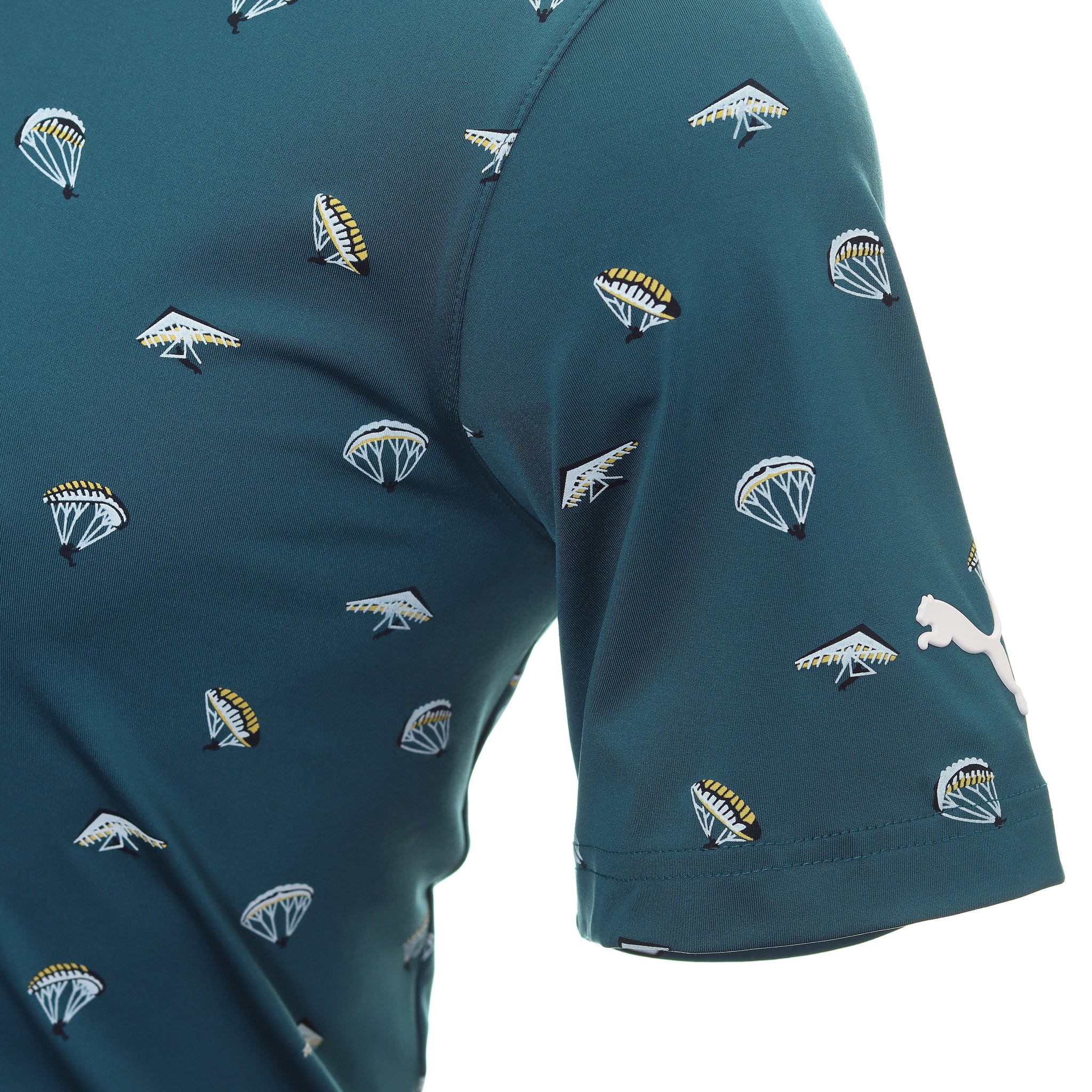 Puma Golf Hangtime Polo Shirt 533790 Blue Coral Maize 02 | Function18 ...