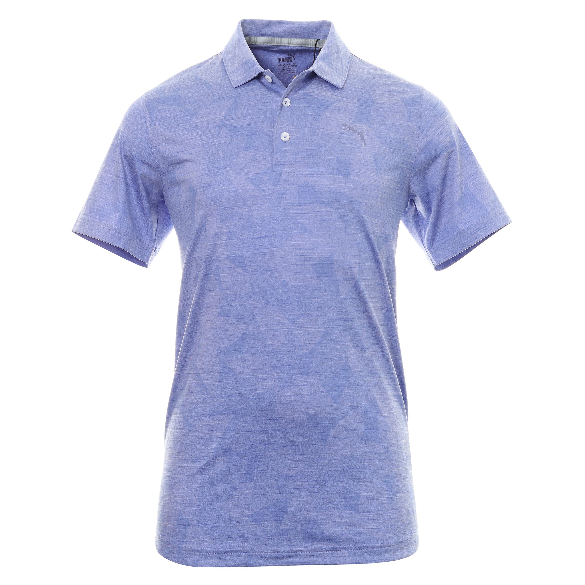 Puma Golf Leaflet Polo Shirt 535445 Lavender Pop Heather 02 | Function18