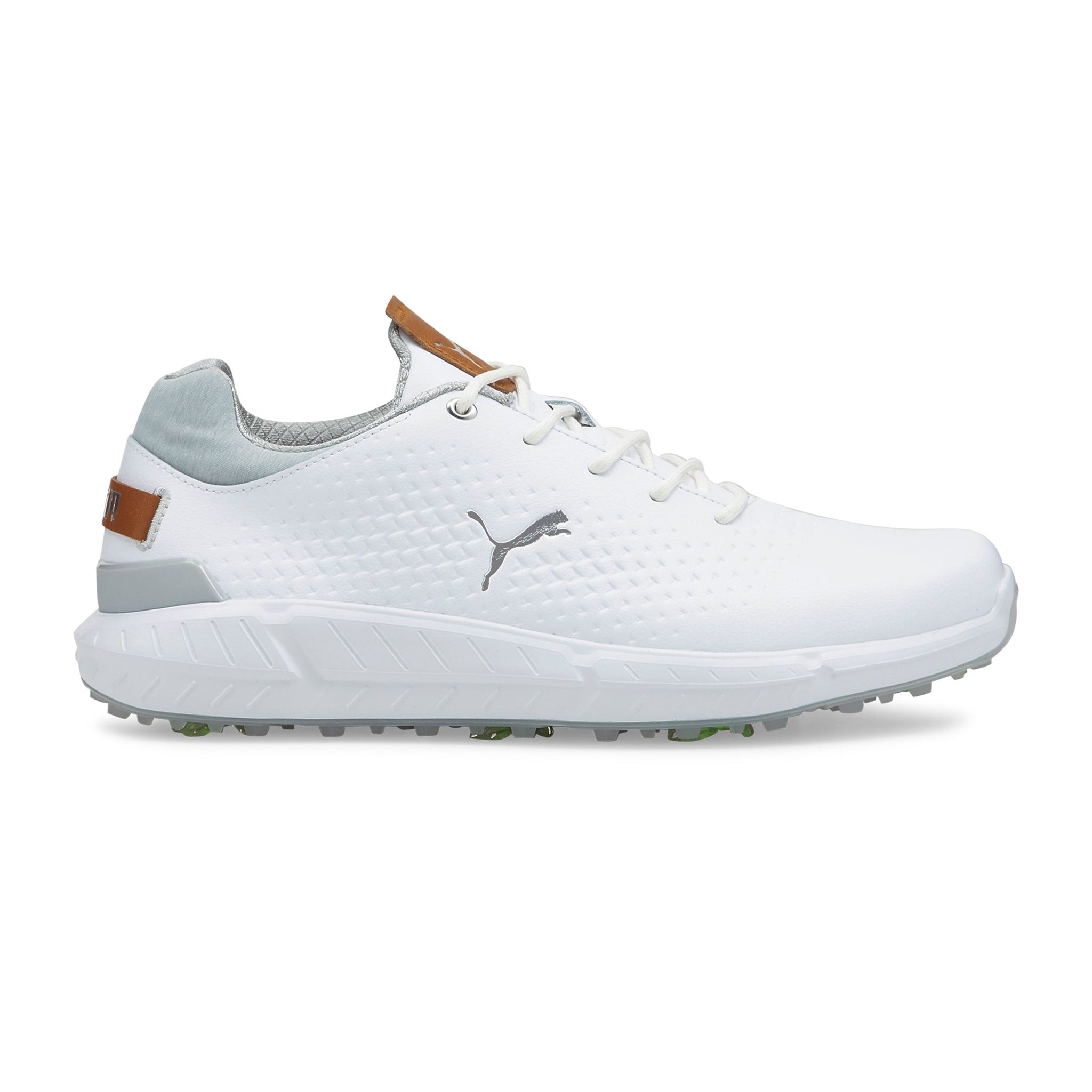 Puma Ignite Articulate Leather Golf Shoes White/Silver 01