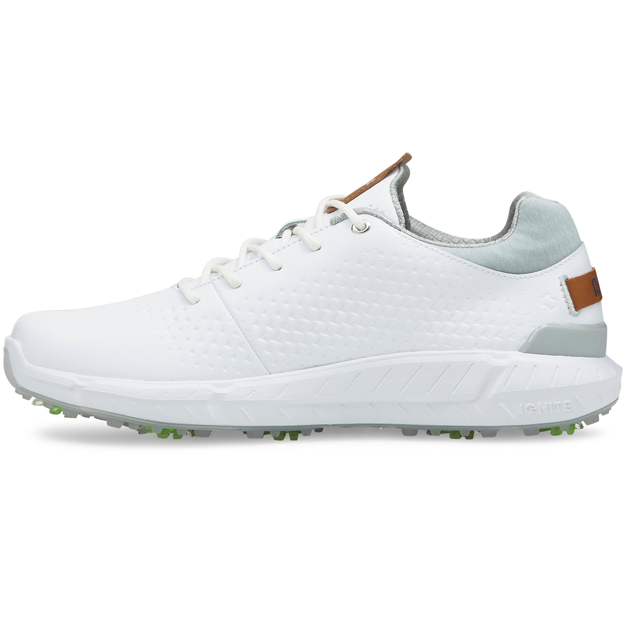 Puma Ignite Articulate Leather Golf Shoes White/Silver 01