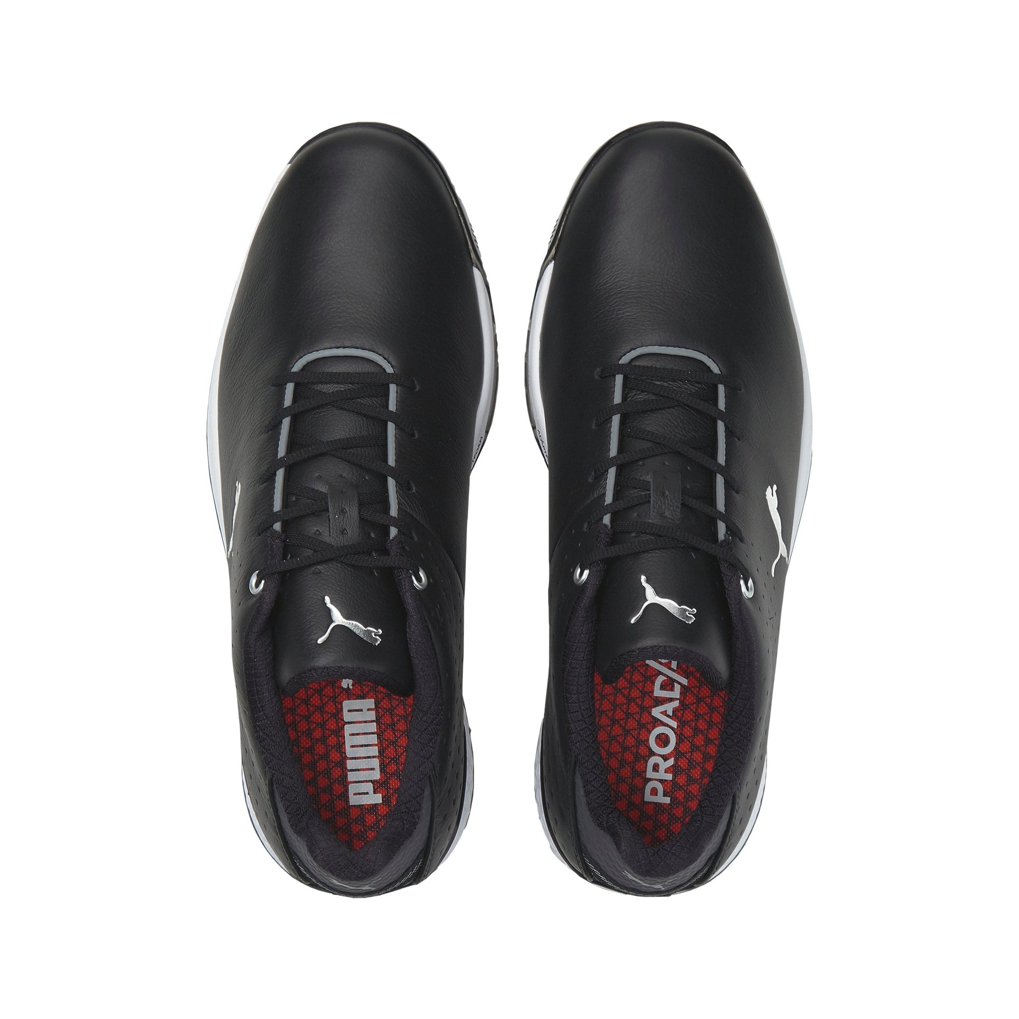 Puma ProAdapt Alphacat Leather Golf Shoes Black/Silver 02