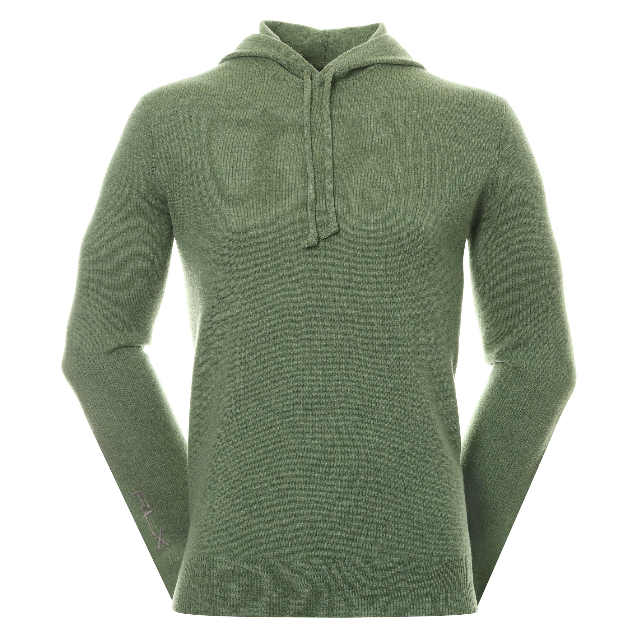 RLX Ralph Lauren Cashmere Hooded Sweater 785862444 Cargo Green Heather