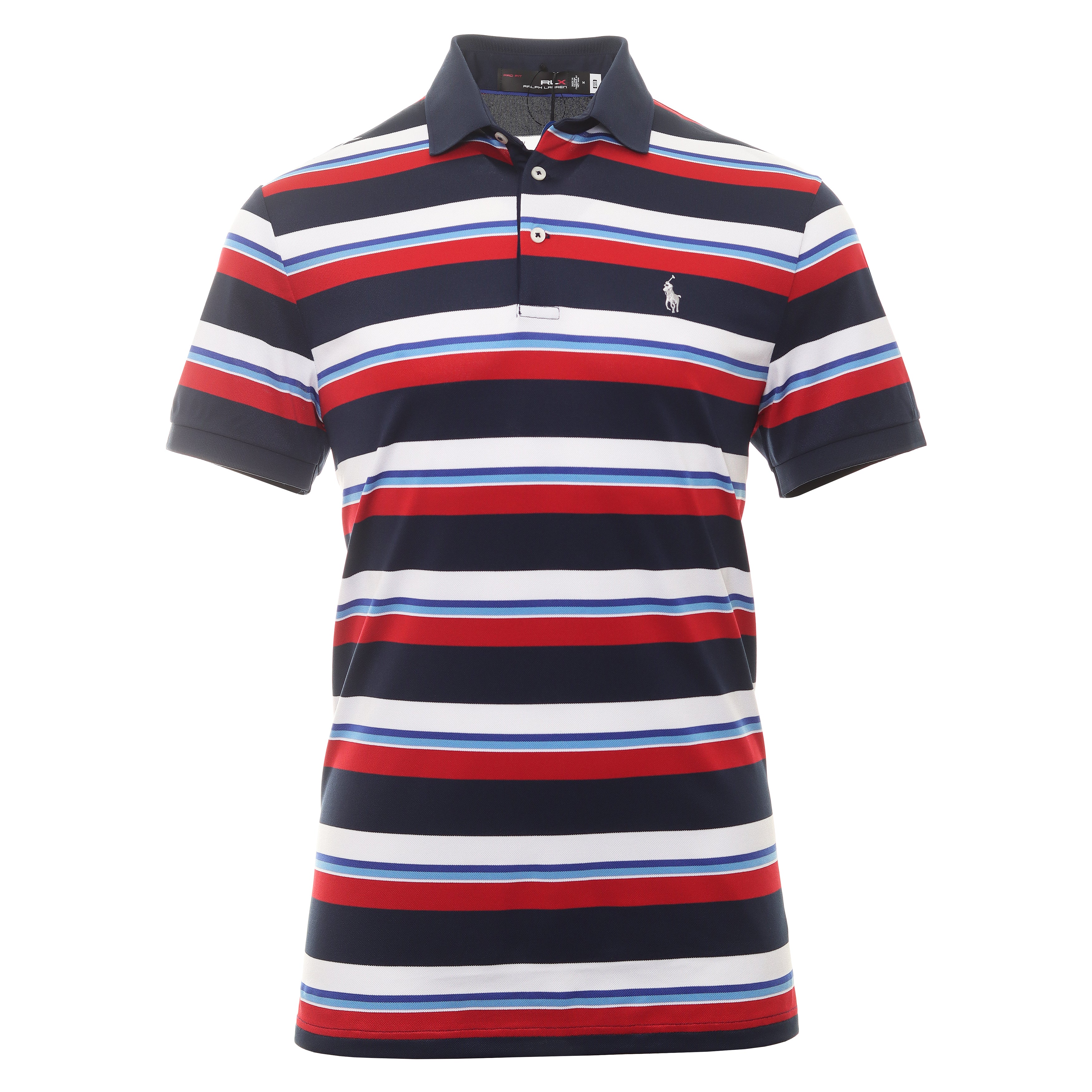 RLX Ralph Lauren Performance Block Stripe Polo Shirt 785899430 Refined ...