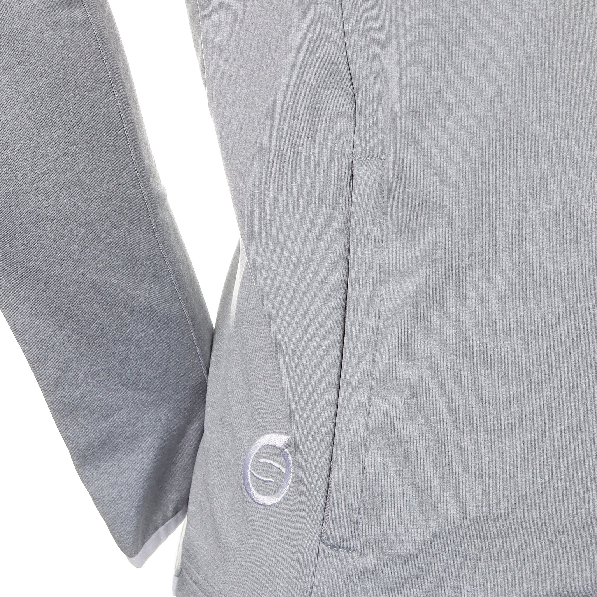 Sunderland Golf Everest Hybrid Hoodie Silver Marl/Navy/White