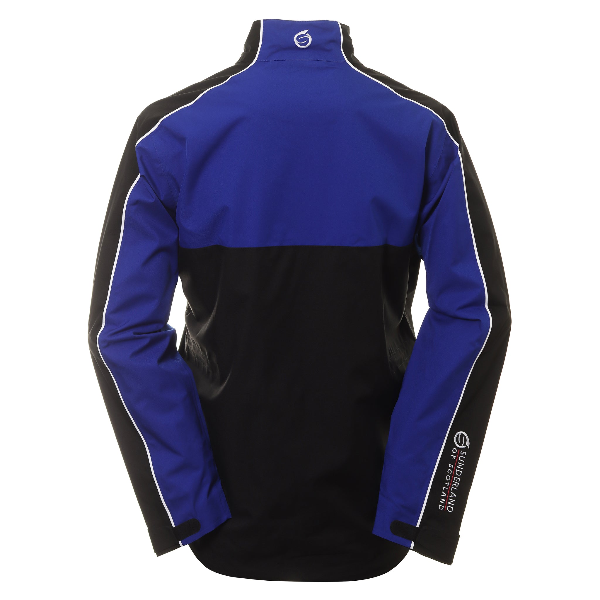 Sunderland Golf Matterhorn Waterproof Jacket Black/Electric Blue/White