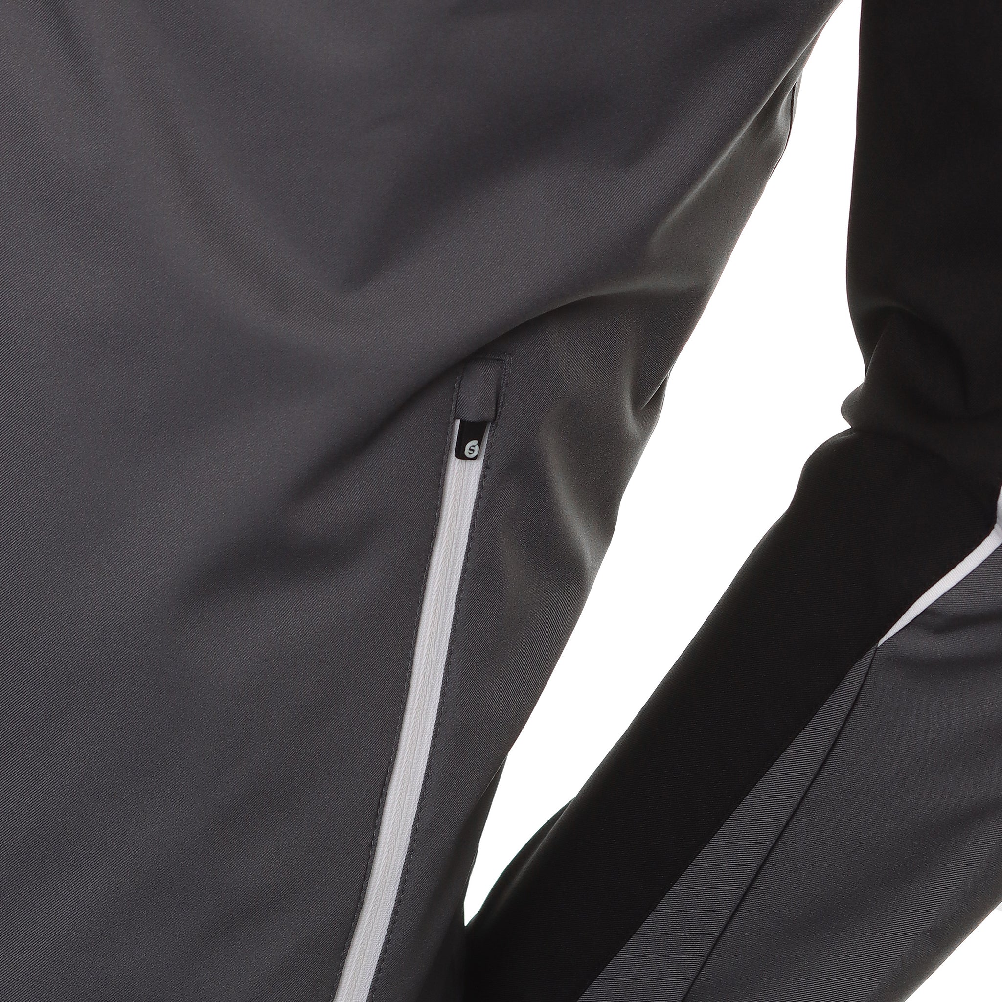 Sunderland Golf Matterhorn Waterproof Jacket Gunmetal/Black/White