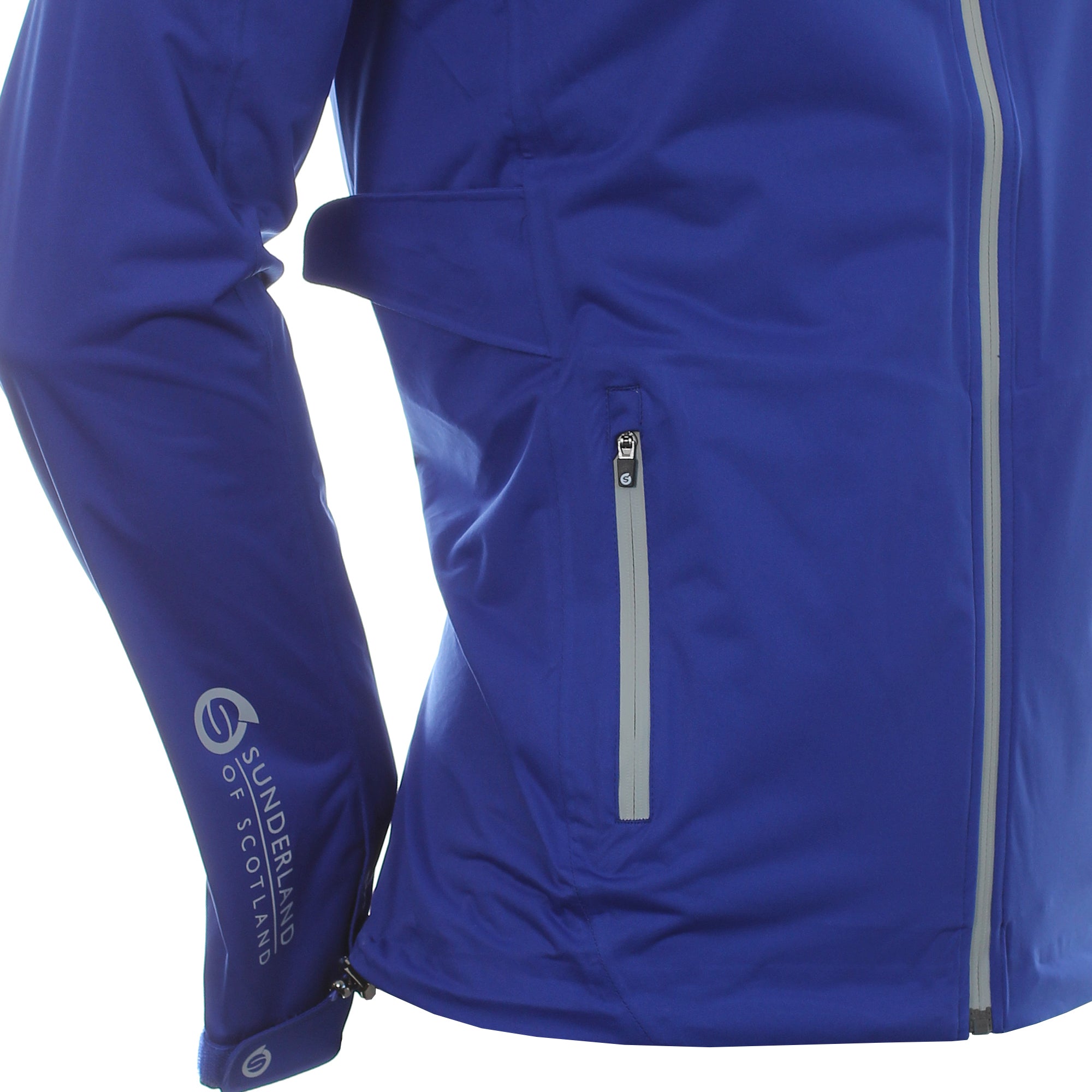 Sunderland Golf WhisperDry Pro-Lite Waterproof Jacket Electric Blue/Silver
