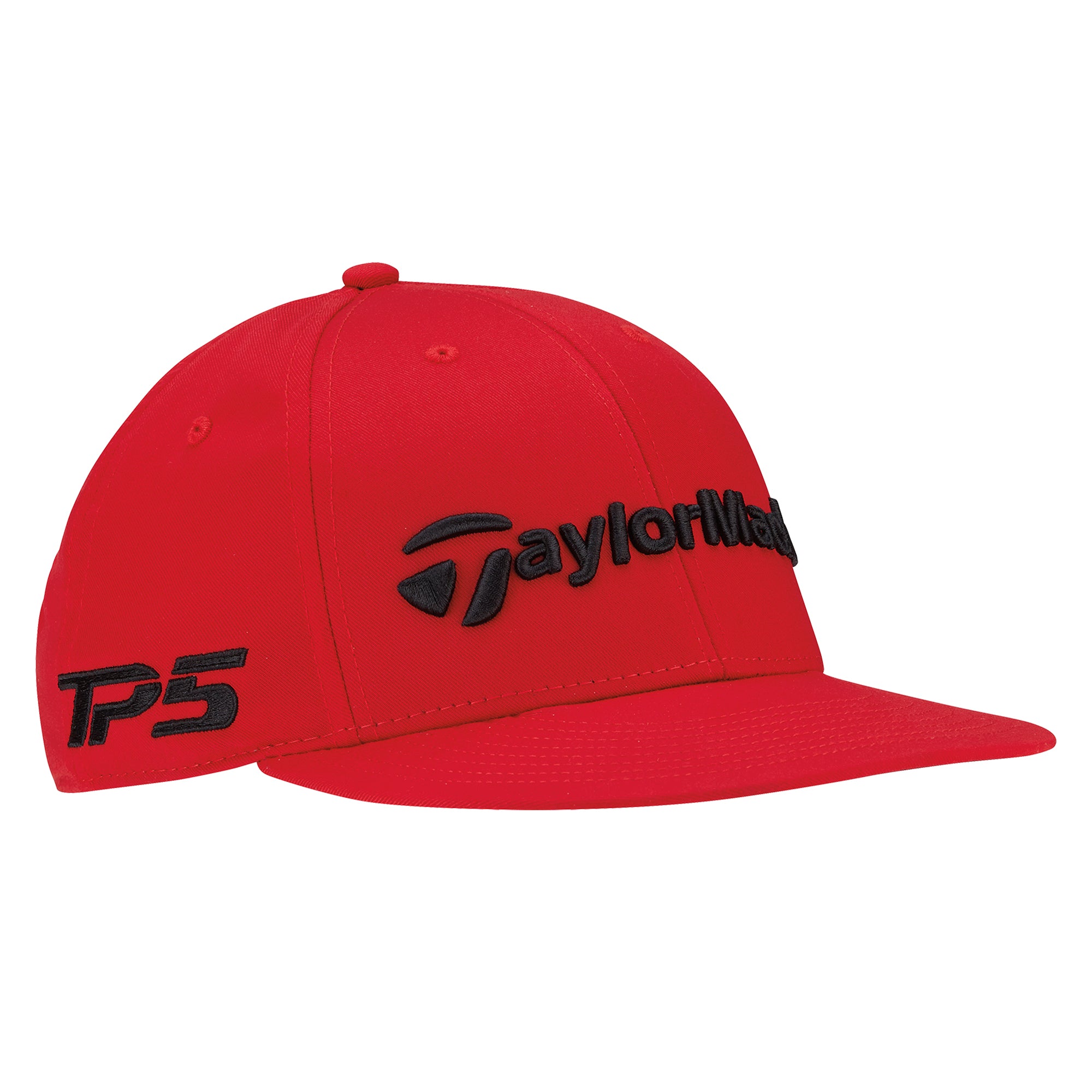 TaylorMade Tour Flat Bill Snapback Cap Red
