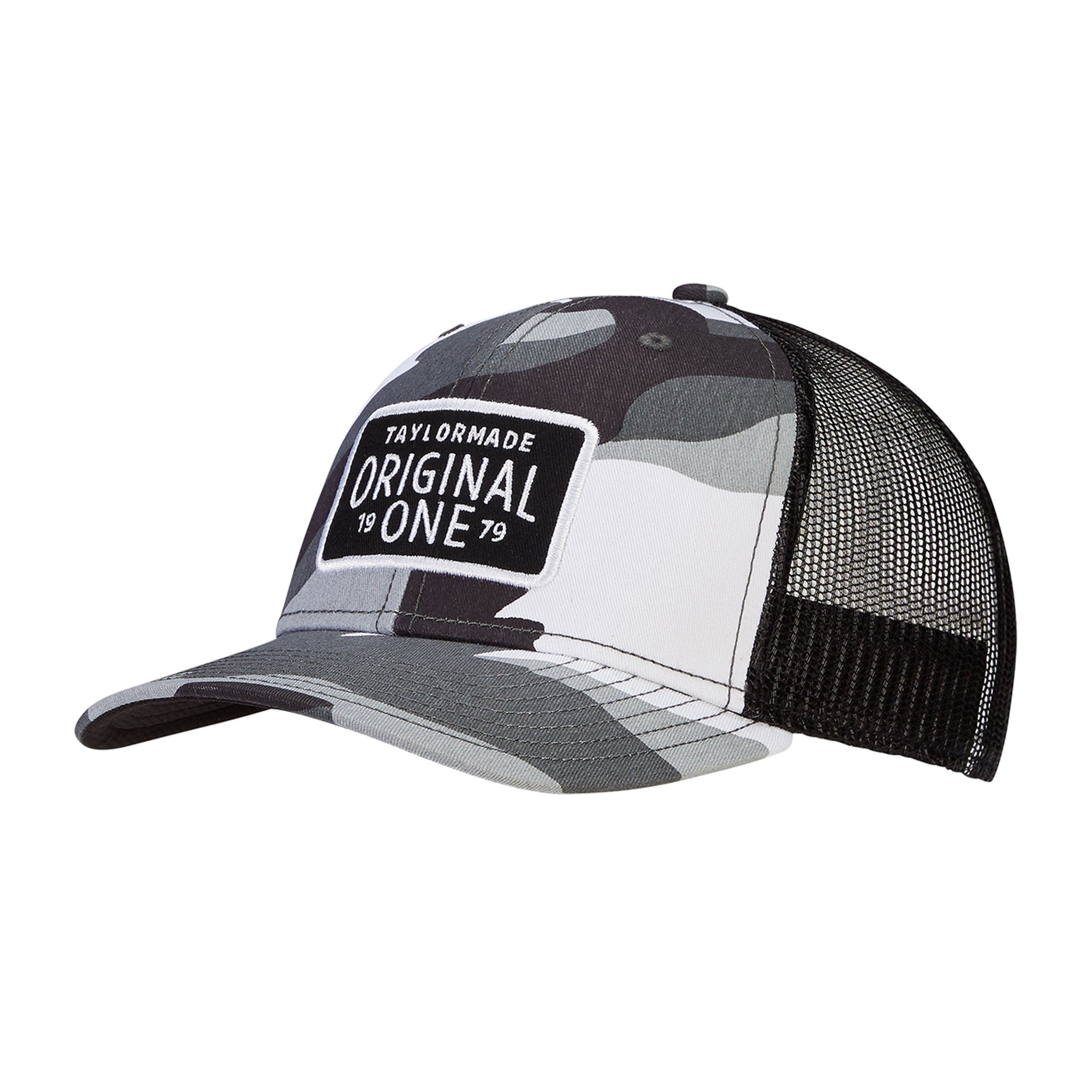 TaylorMade Golf Lifestyle Trucker Cap Grey Camo
