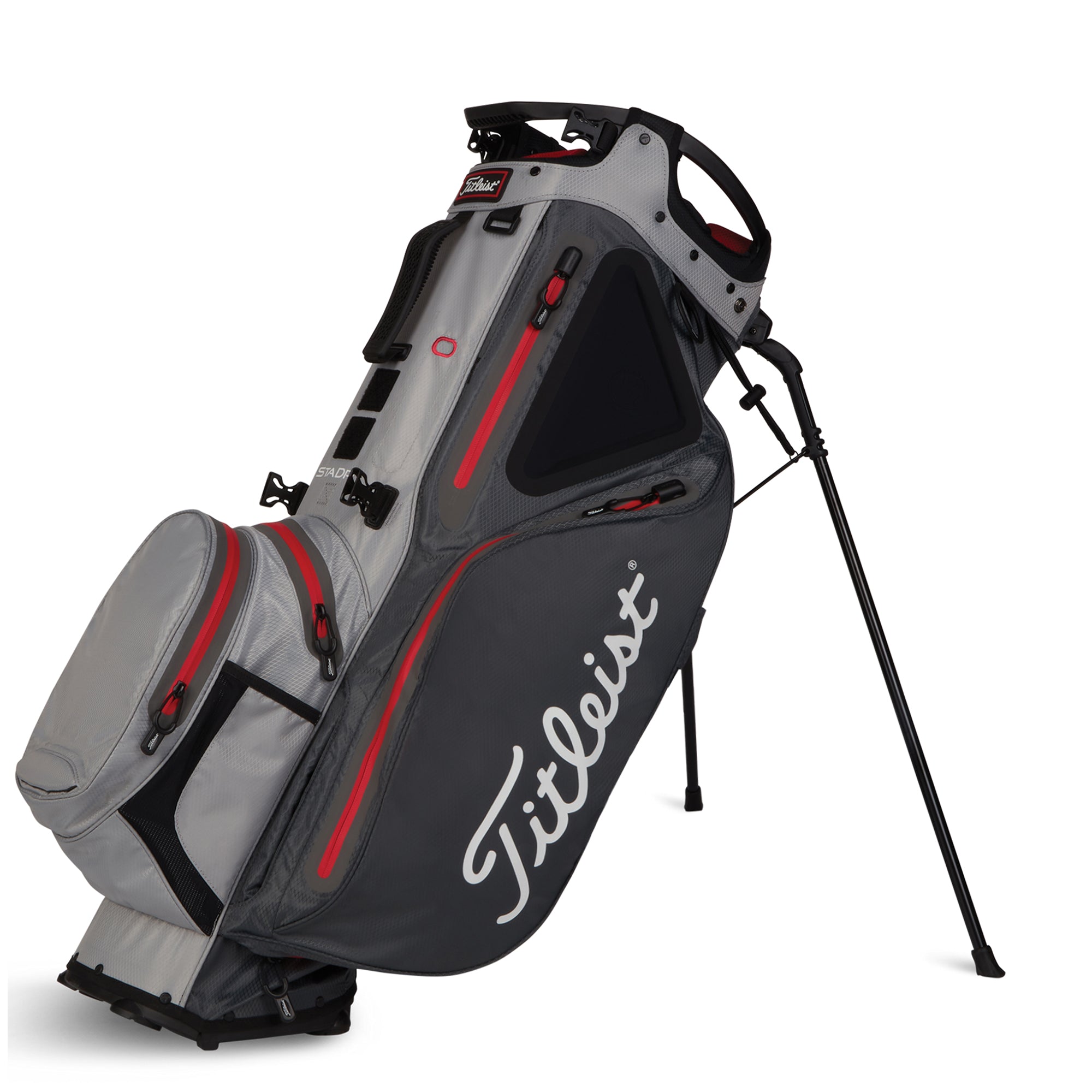 titleist-14-hybrid-stadry-stand-bag-tb21sx13-226-charocal-grey-red