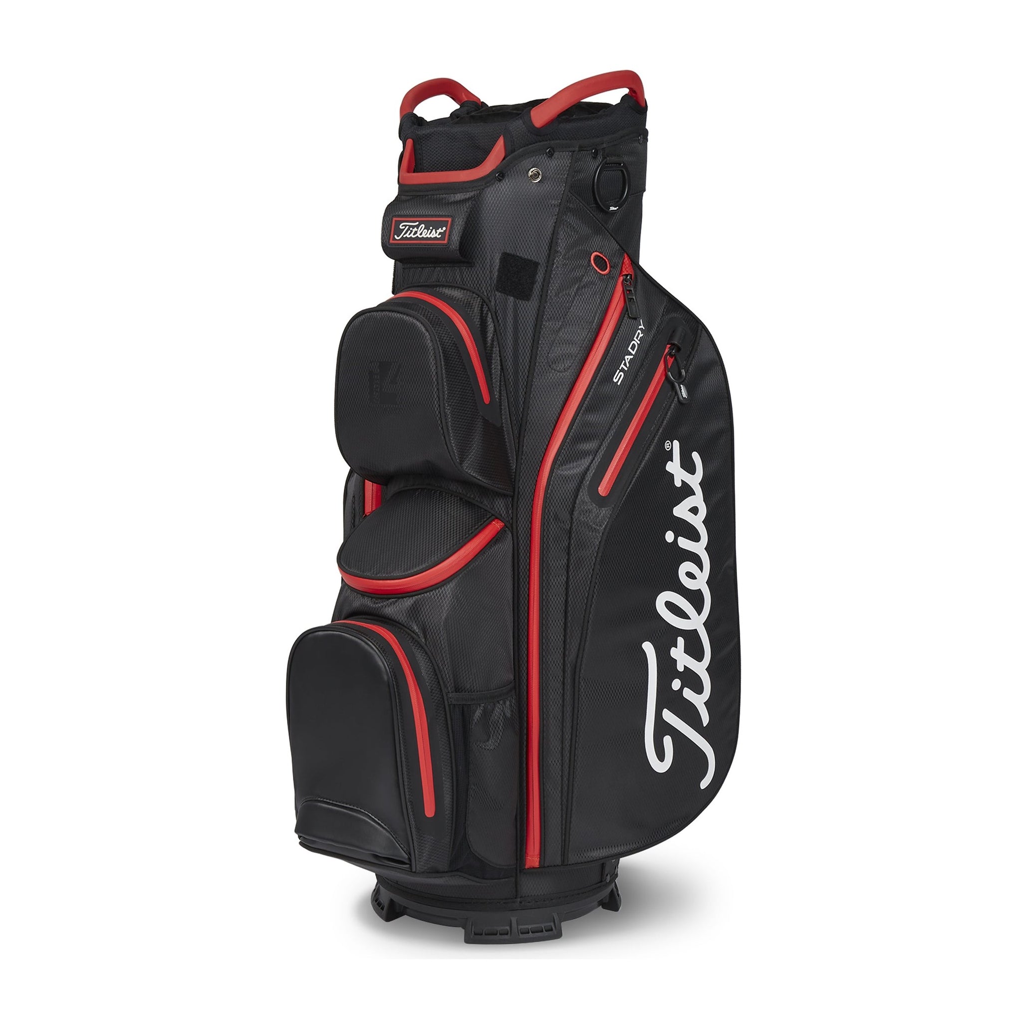 Titleist Cart 14 StaDry Golf Bag Black/Black/Red 006